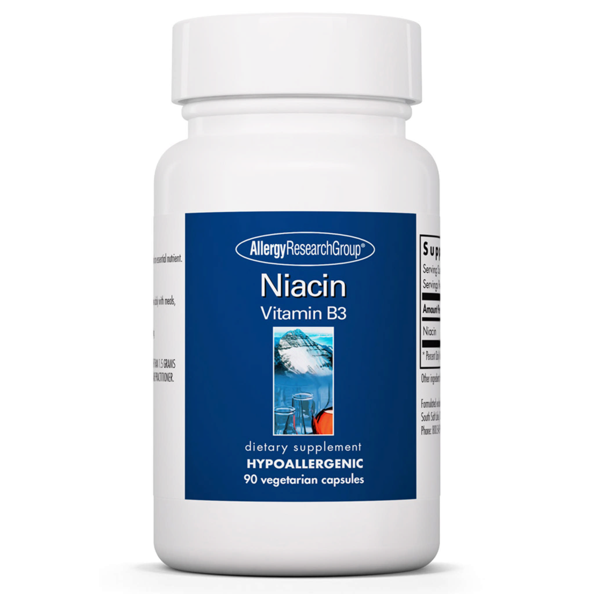 Allergy Research Group - Niacin B3 250 mg