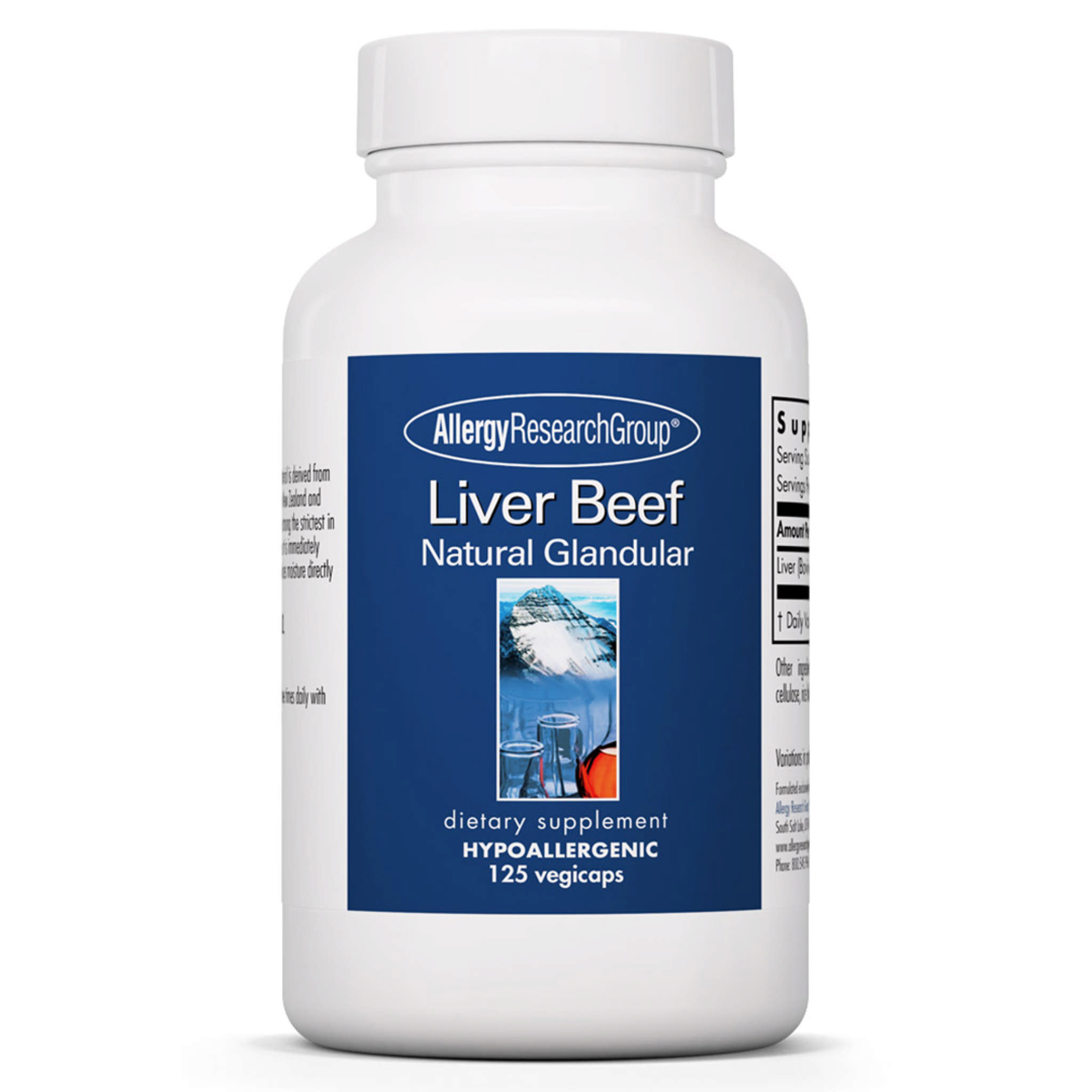 Allergy Research Group - Liver Beef 500 Natural