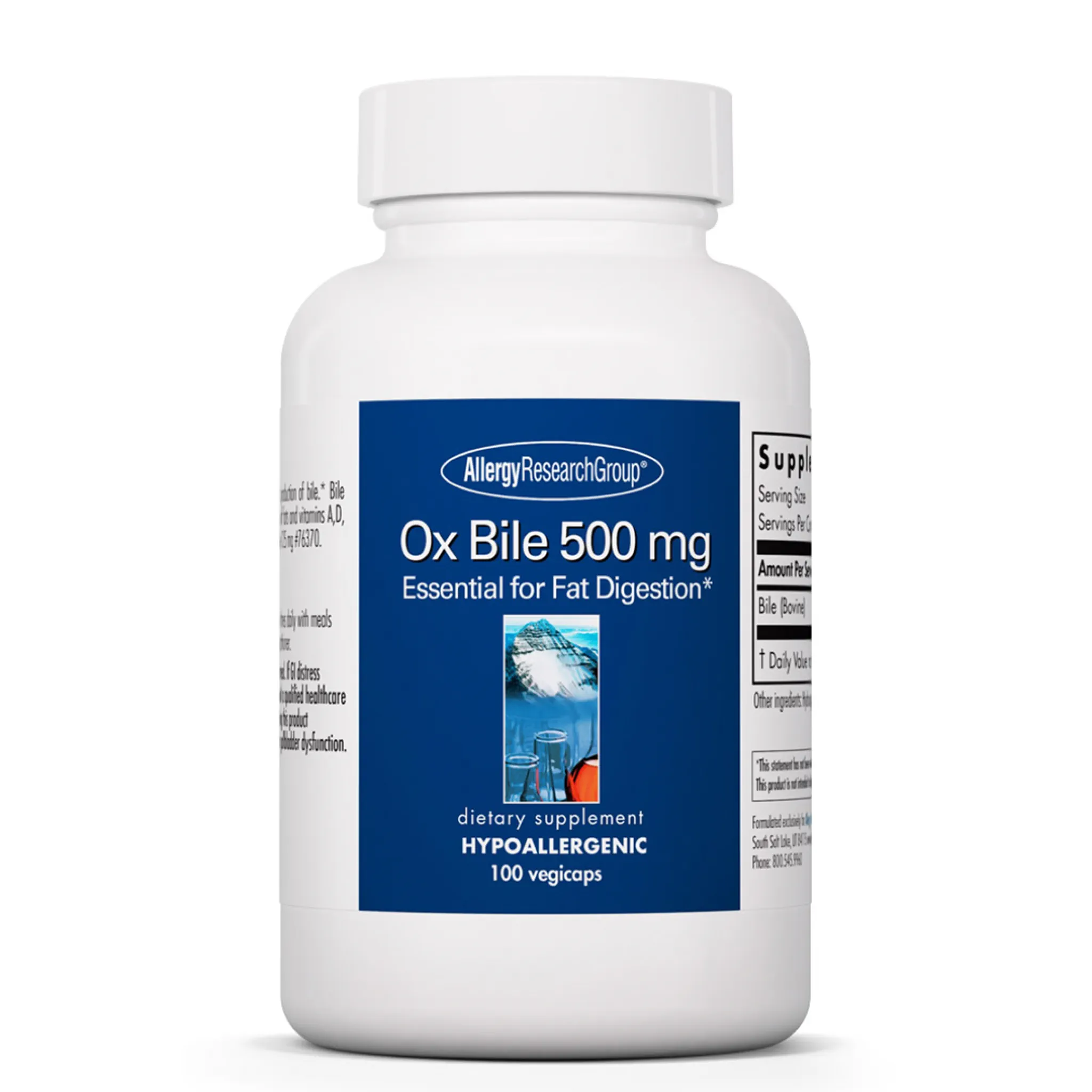 Allergy Research Group - Ox Bile 500 mg