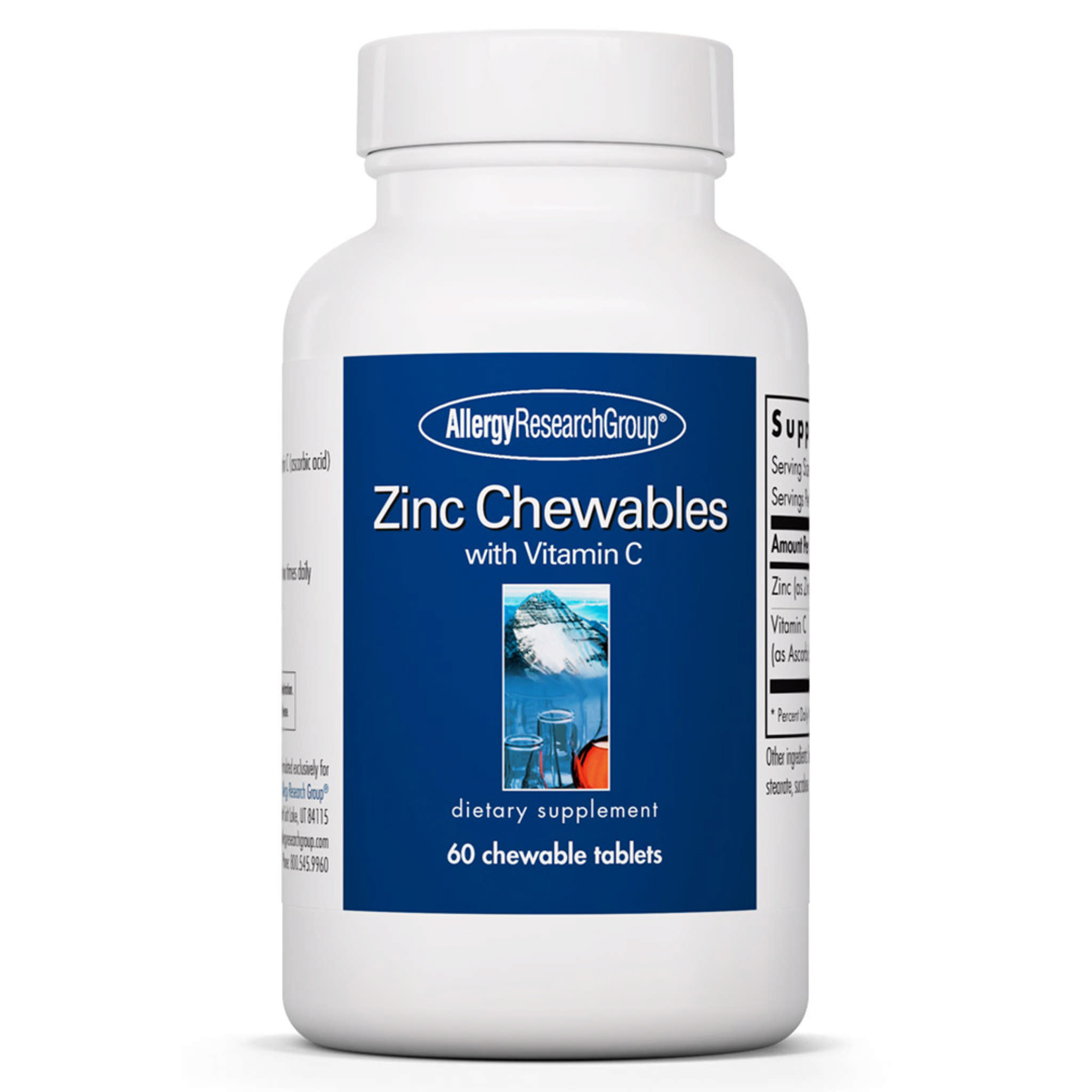 Allergy Research Group - Zinc Chew 20 mg W/ Vitamin C