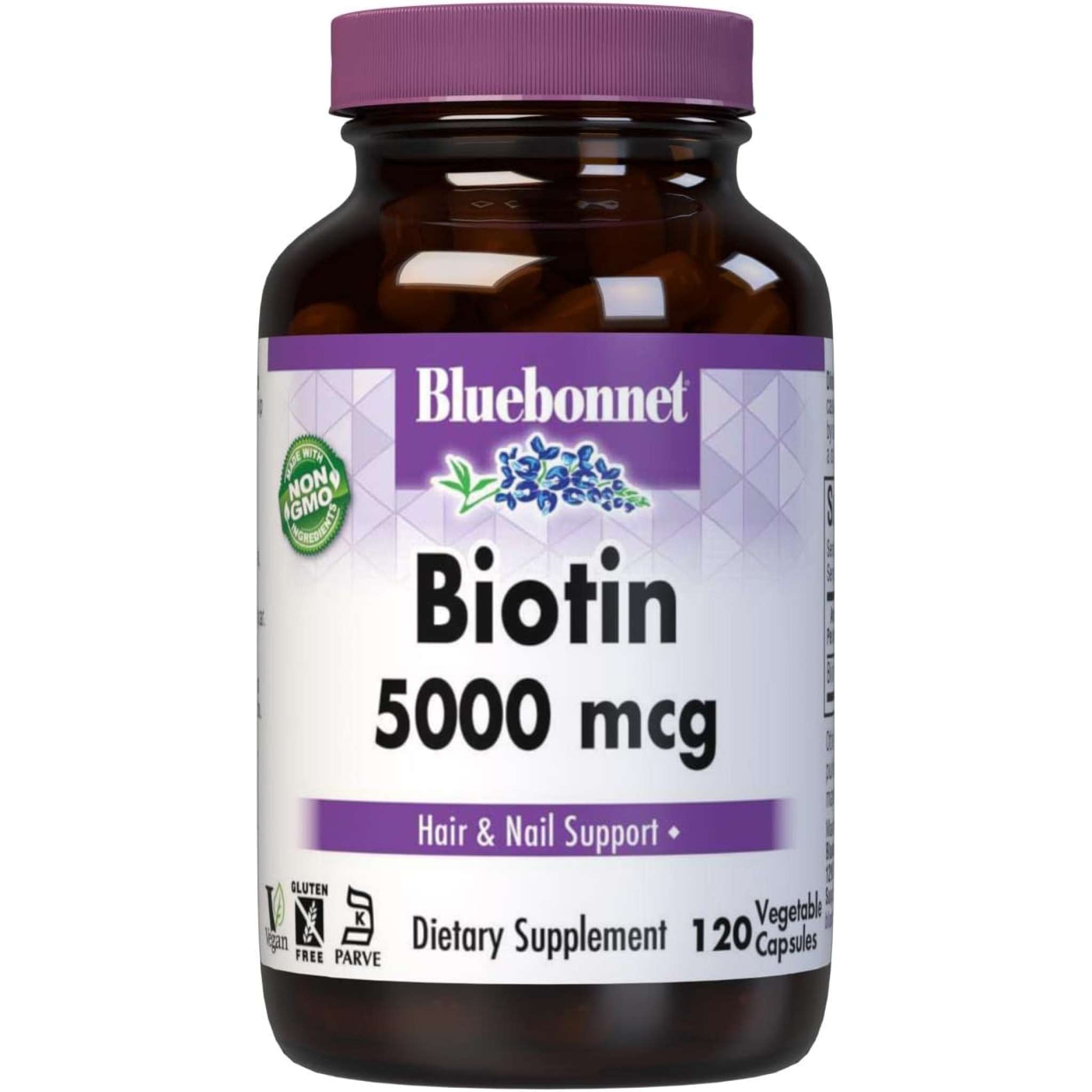 Bluebonnet - Biotin 5000 mcg vCap
