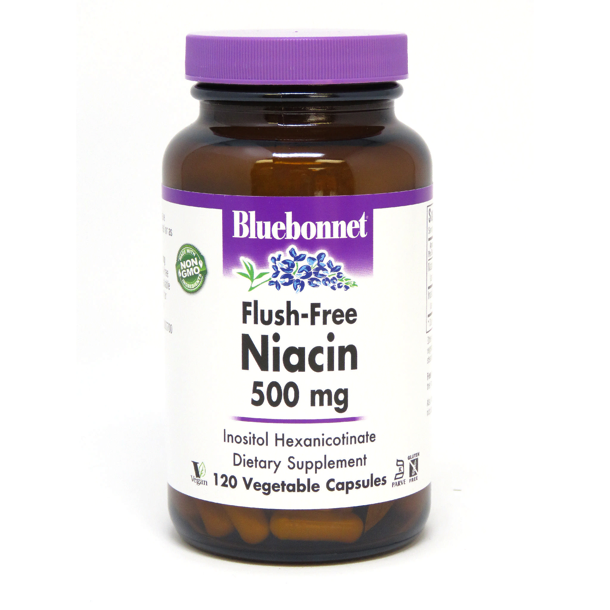 Bluebonnet - Niacin 500 mg No Flush Free