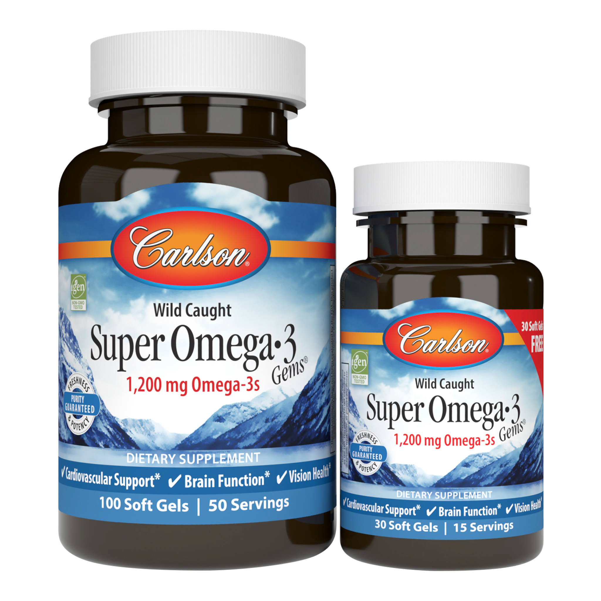 Carlson Laboratories - Omega 3 Super 1000 mg 100+30 F
