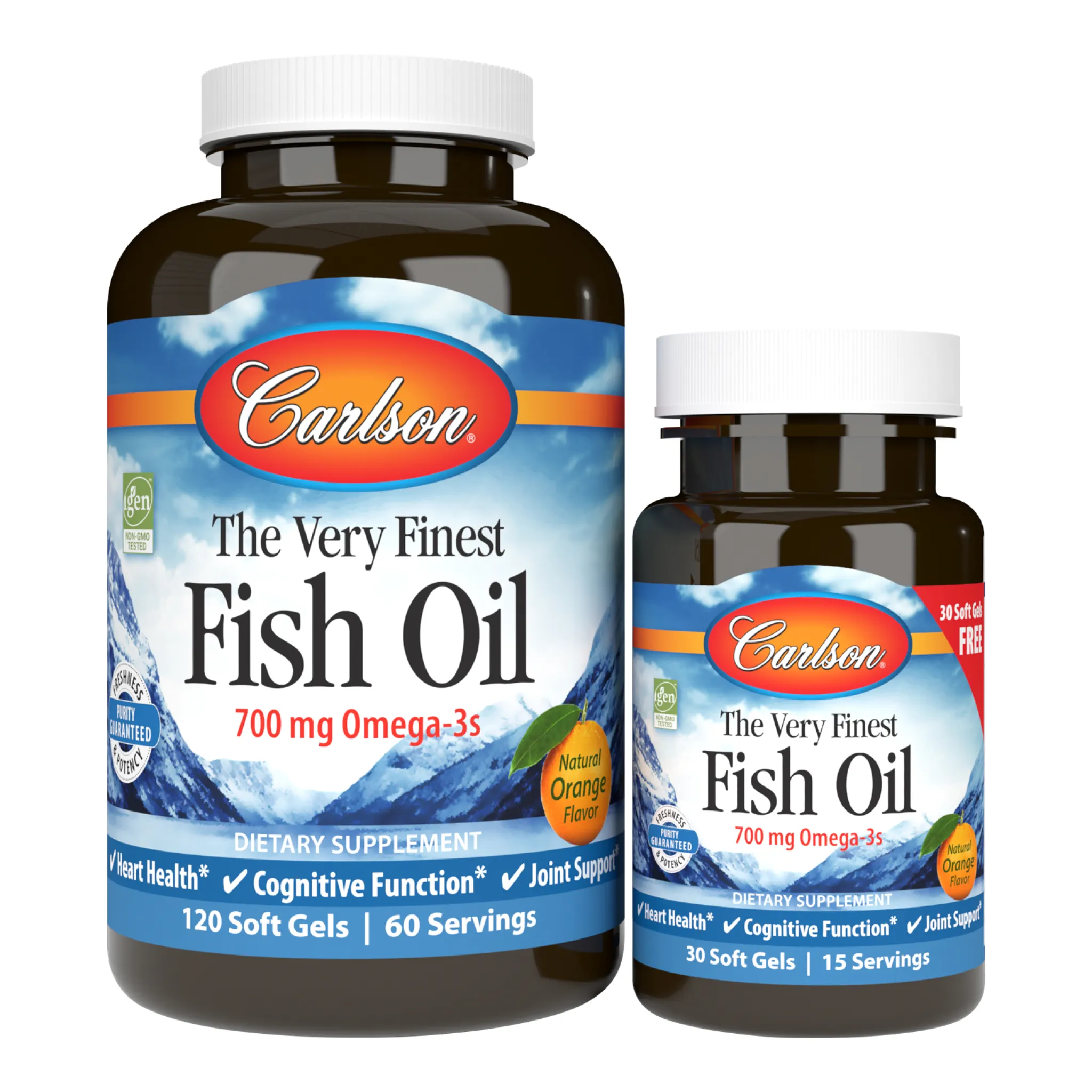 Carlson Laboratories - Fish Oil Orange Flv 120+30free