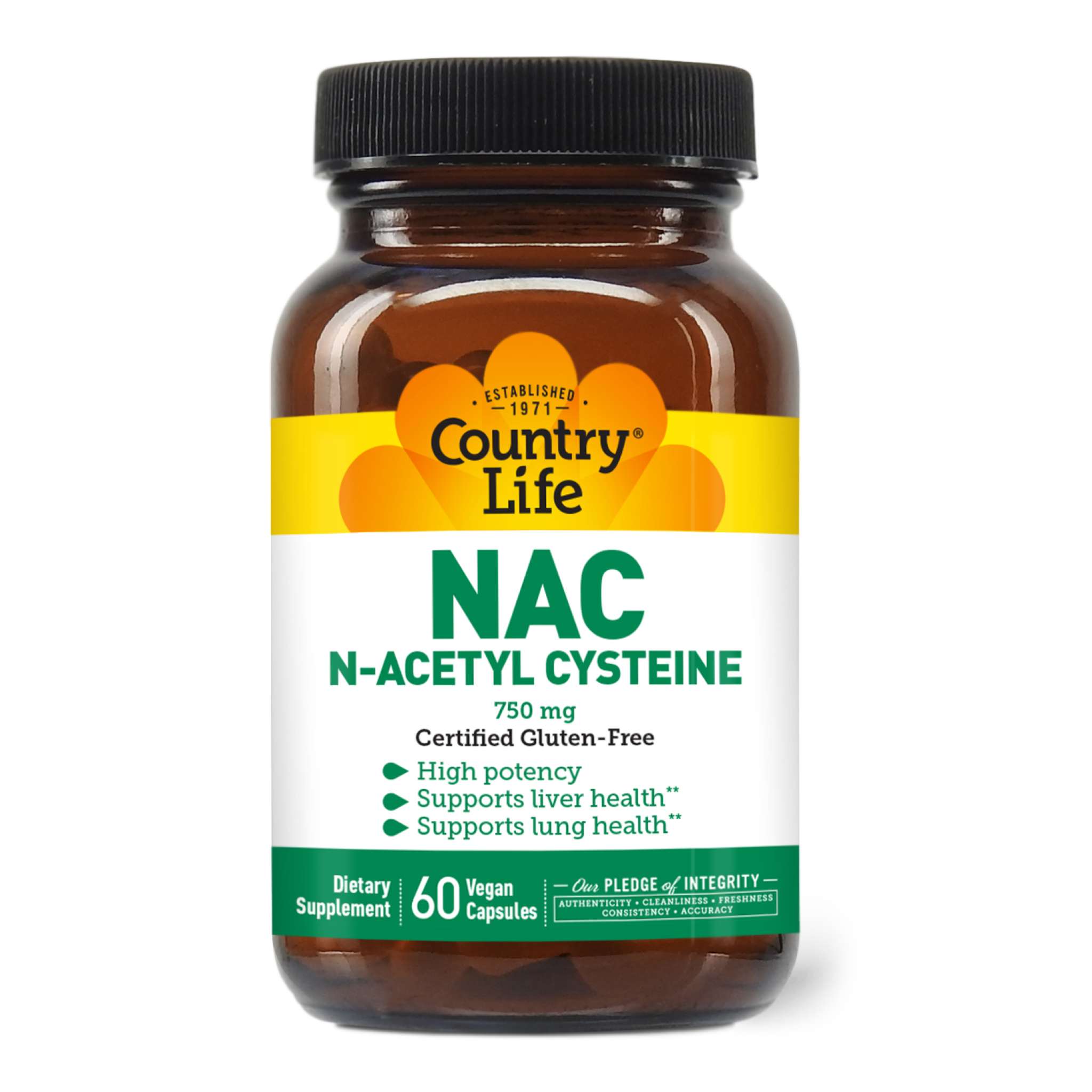Country Life - N A C 750 mg N Acetyl Cysteine