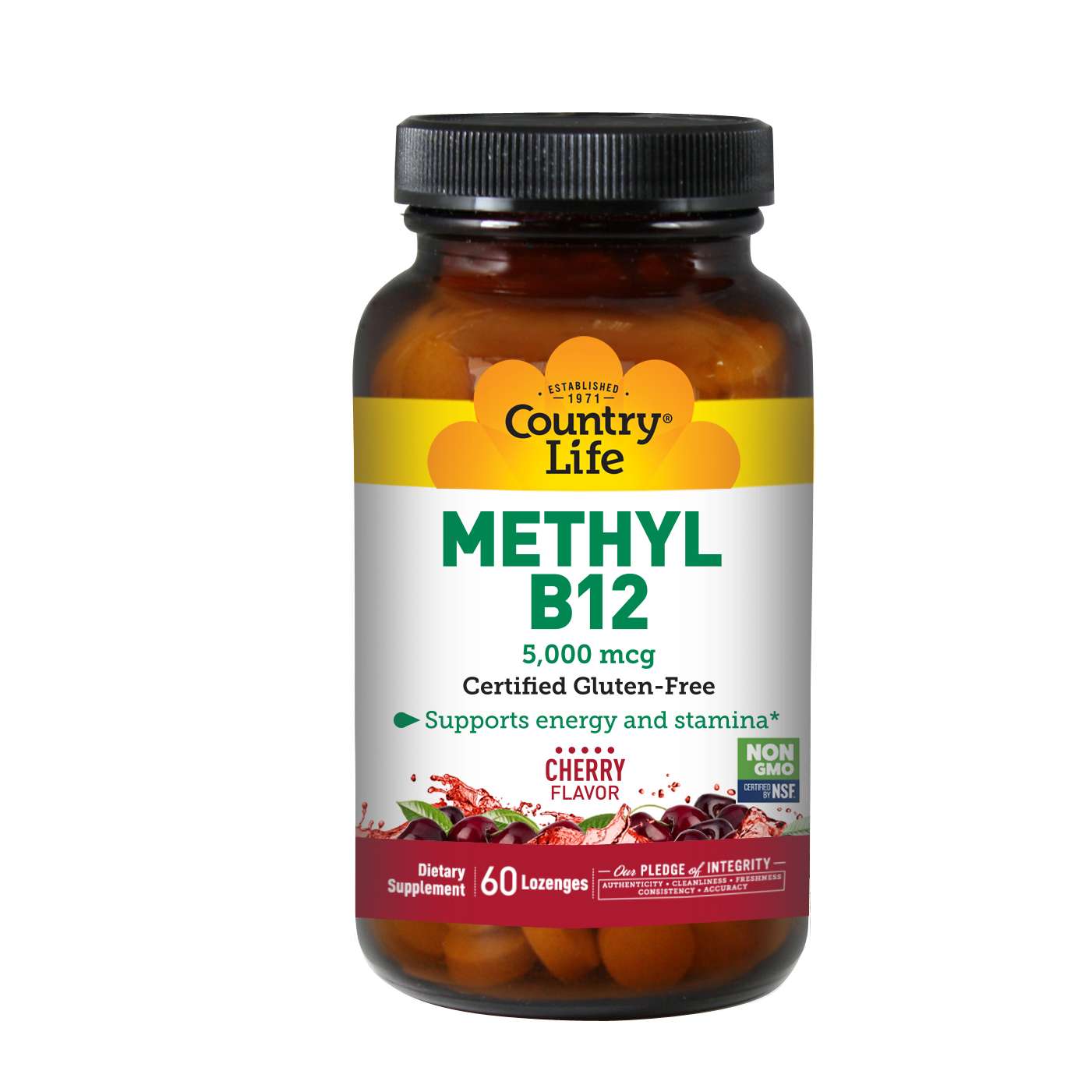 Country Life - Methyl B12 5000 mcg Cherry
