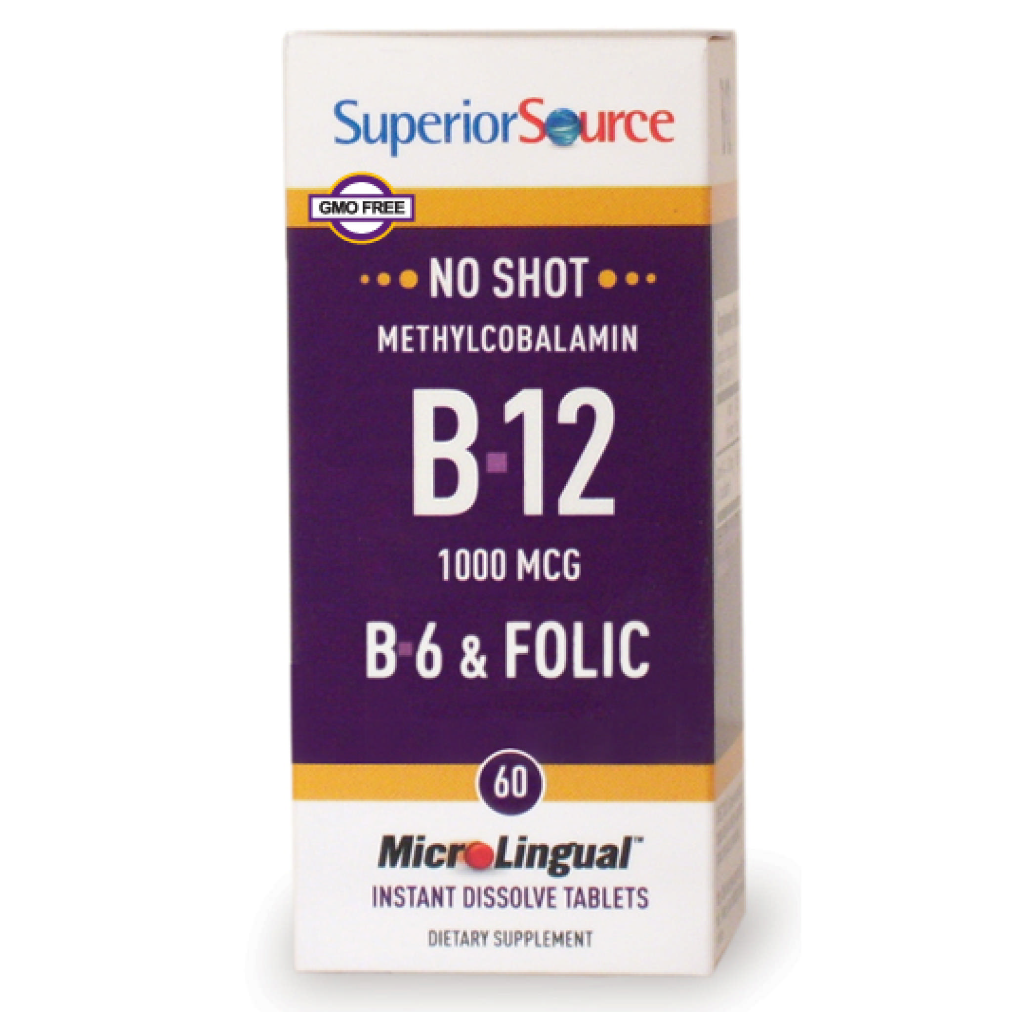Superior Source - B12 1000 Methyl B6 Folic Sub