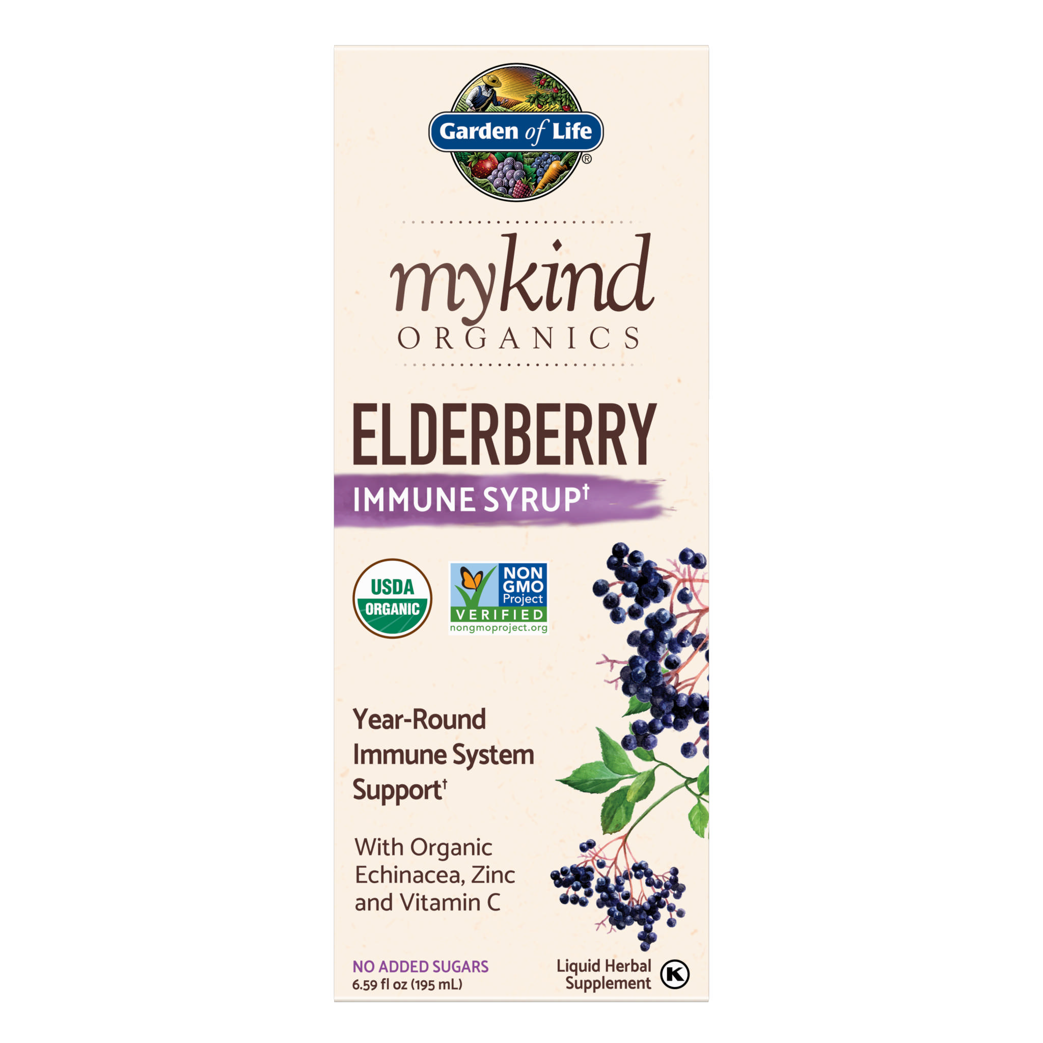 Garden Of Life - Elderberry Syrup Mykind Organ