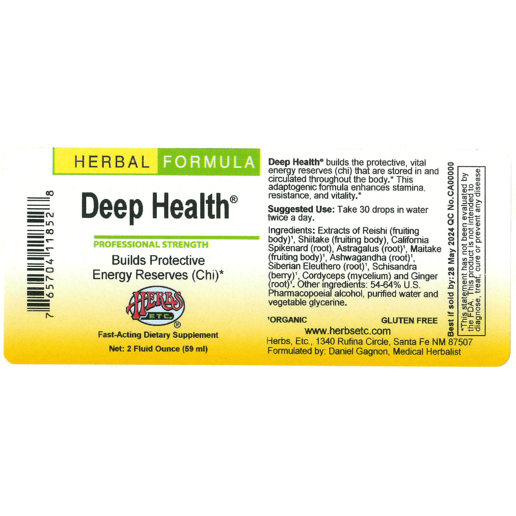 Herbs Etc - Deep Health (Chi Builder)