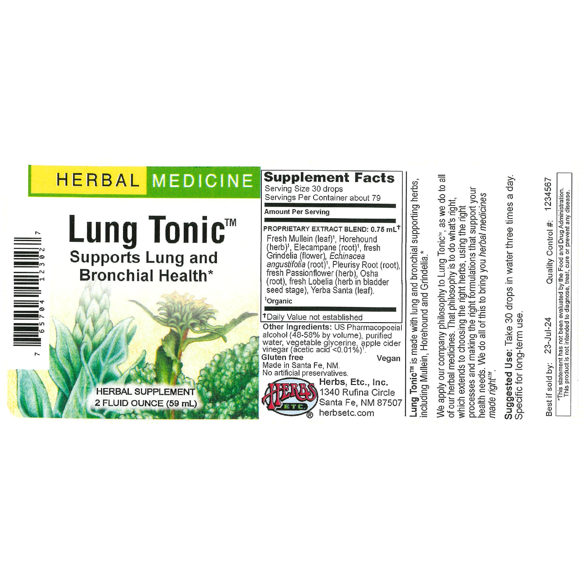 Herbs Etc - Lung Tonic