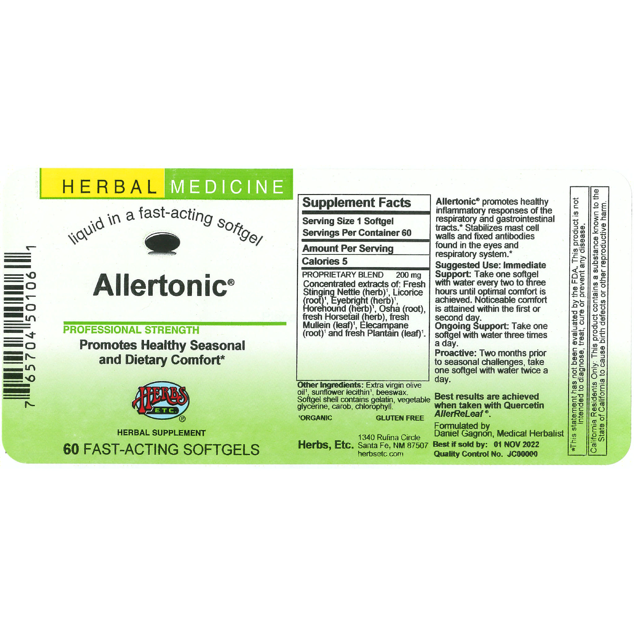 Herbs Etc - Allertonic