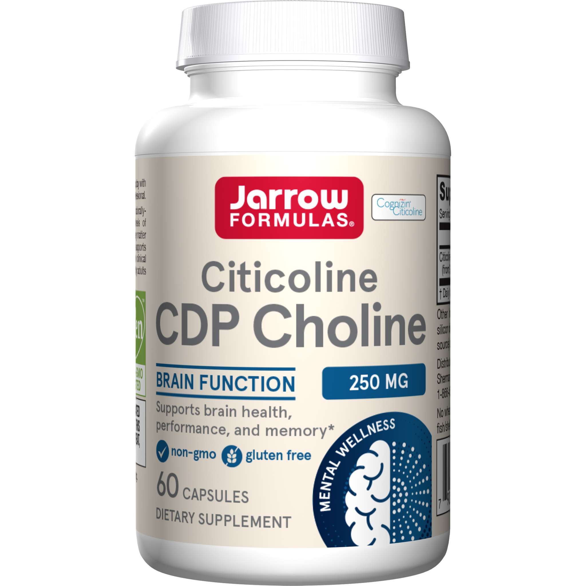 Jarrow Formulas - Citicoline Cdp Choline 250 mg