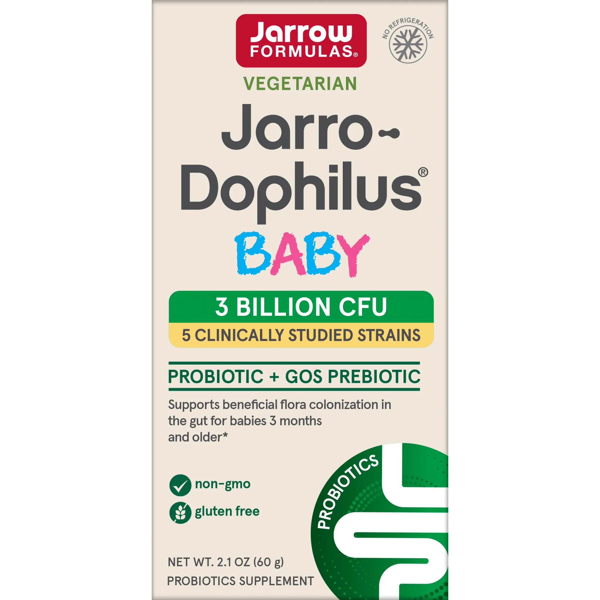 Jarrow Formulas - Jarro Doph Baby powder Shelf Stab