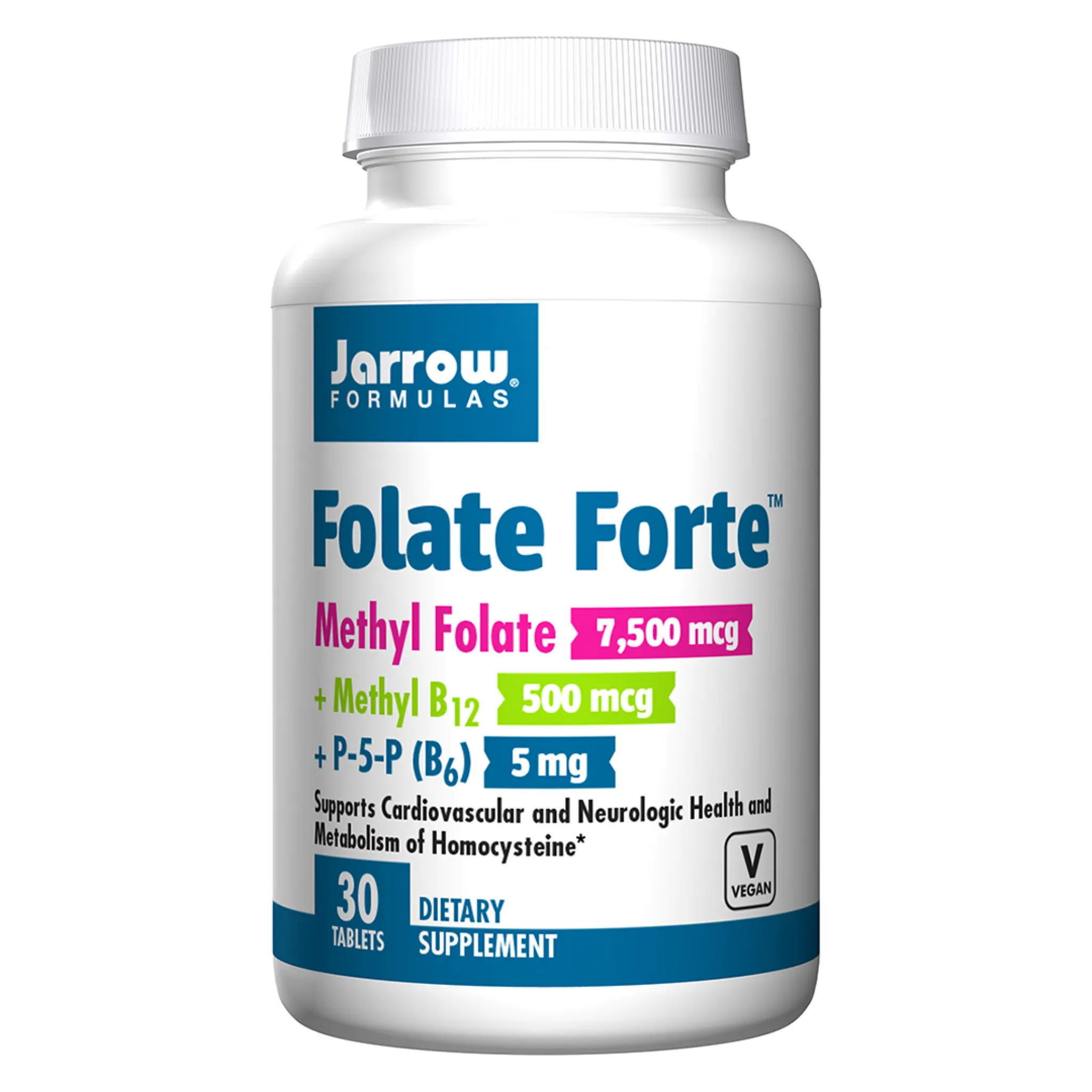 Jarrow Formulas - Folate Forte 5 Mthf B12 B6