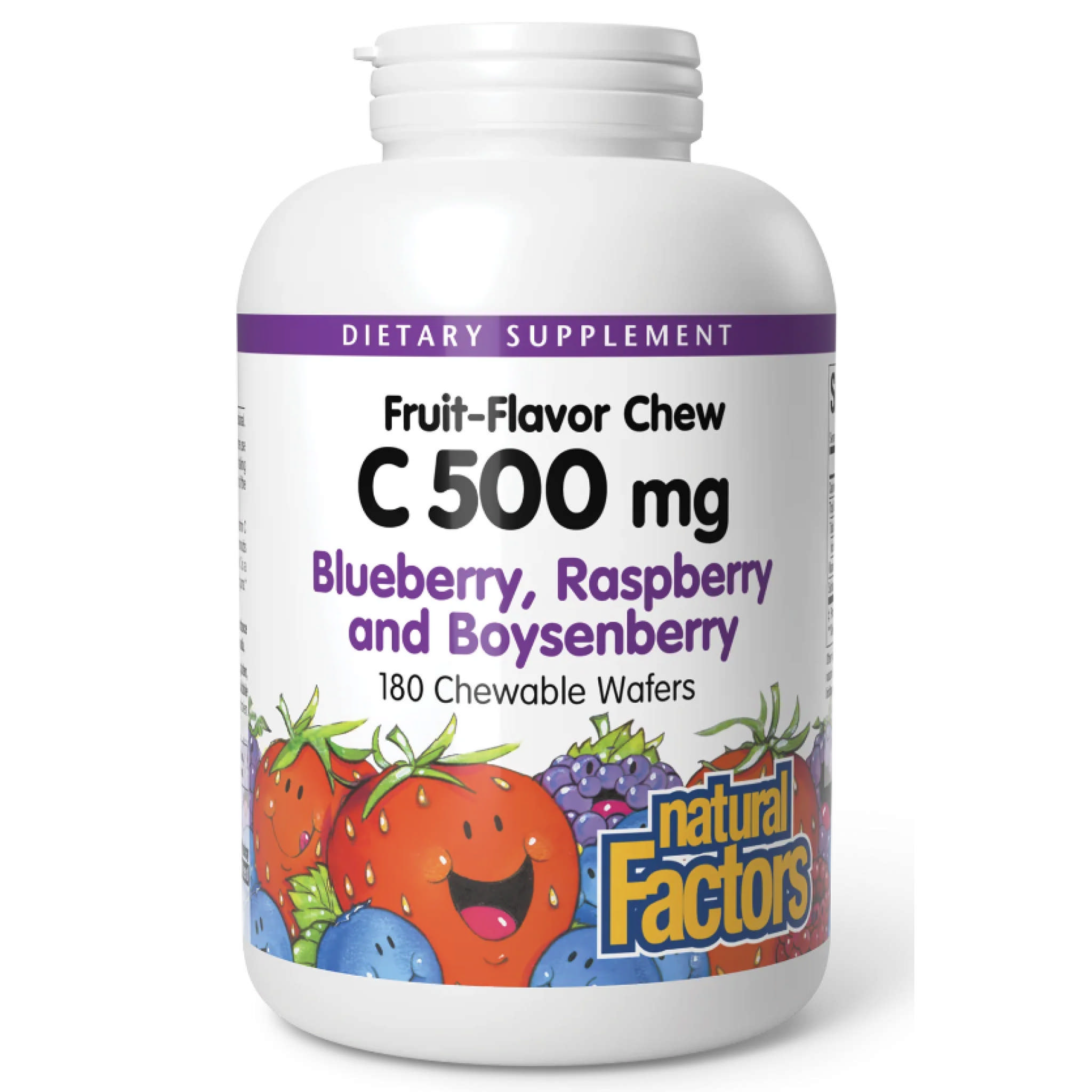Natural Factors - C 500 mg Blueberry Raspberry B