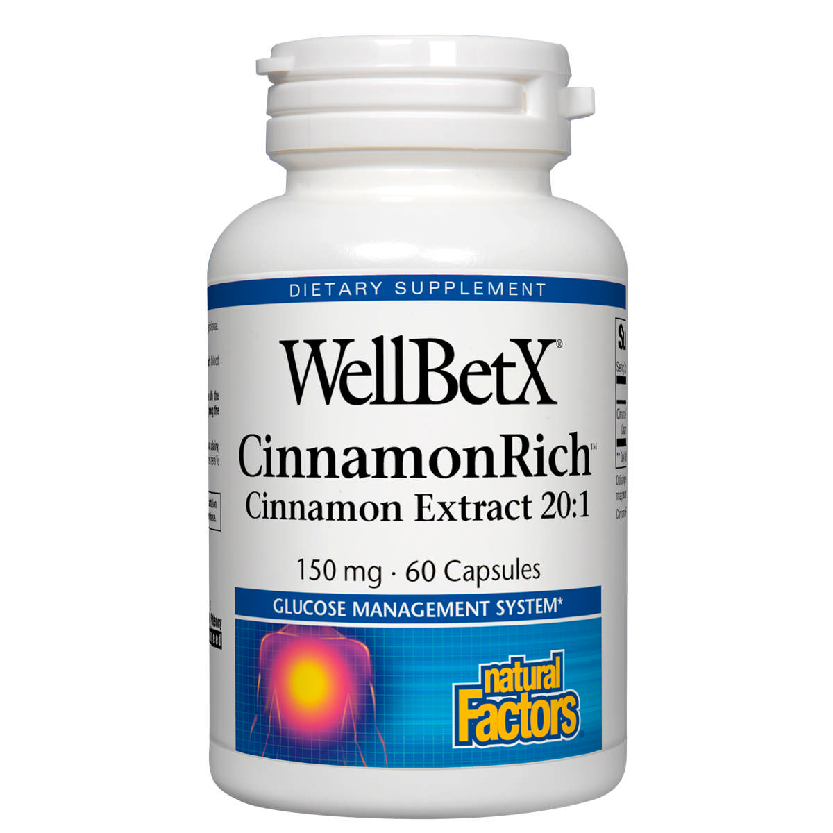 Natural Factors - Wellbetx Cinnamon Ext 150 20:1