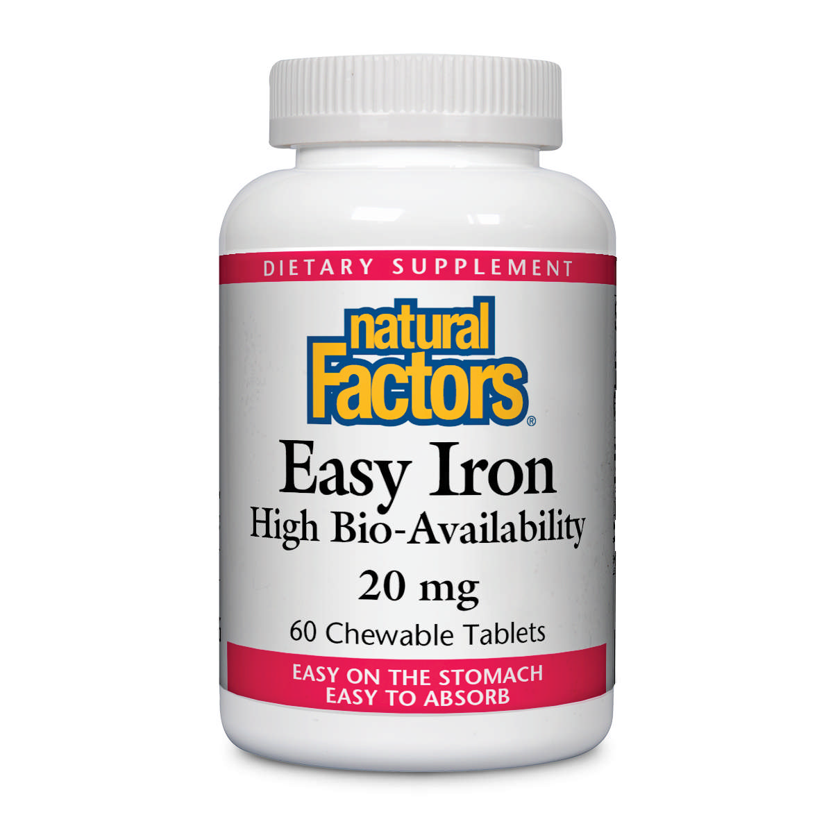 Natural Factors - Iron Easy 20 mg chew Sunactive