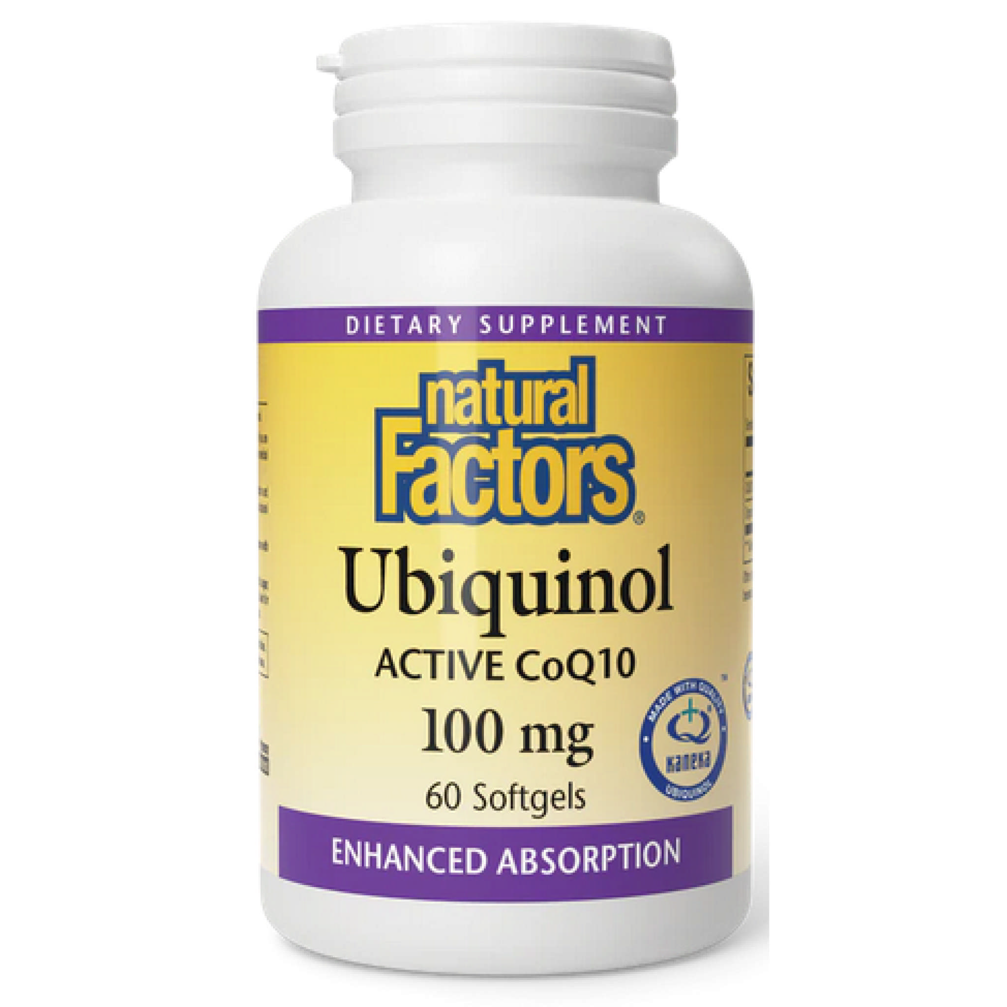 Natural Factors - Ubiquinol 100 mg Qh Coq10 Actv
