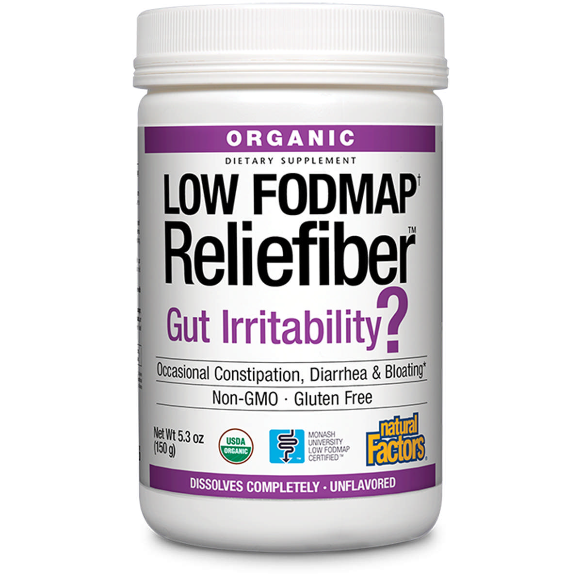 Natural Factors - Reliefiber Low Fodmap Org Unf
