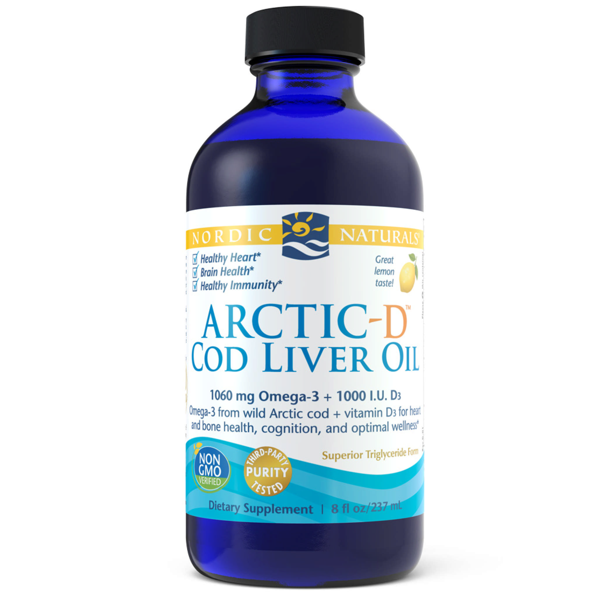 Nordic Naturals - Cod Liver Oil Arctic W/D Lemon