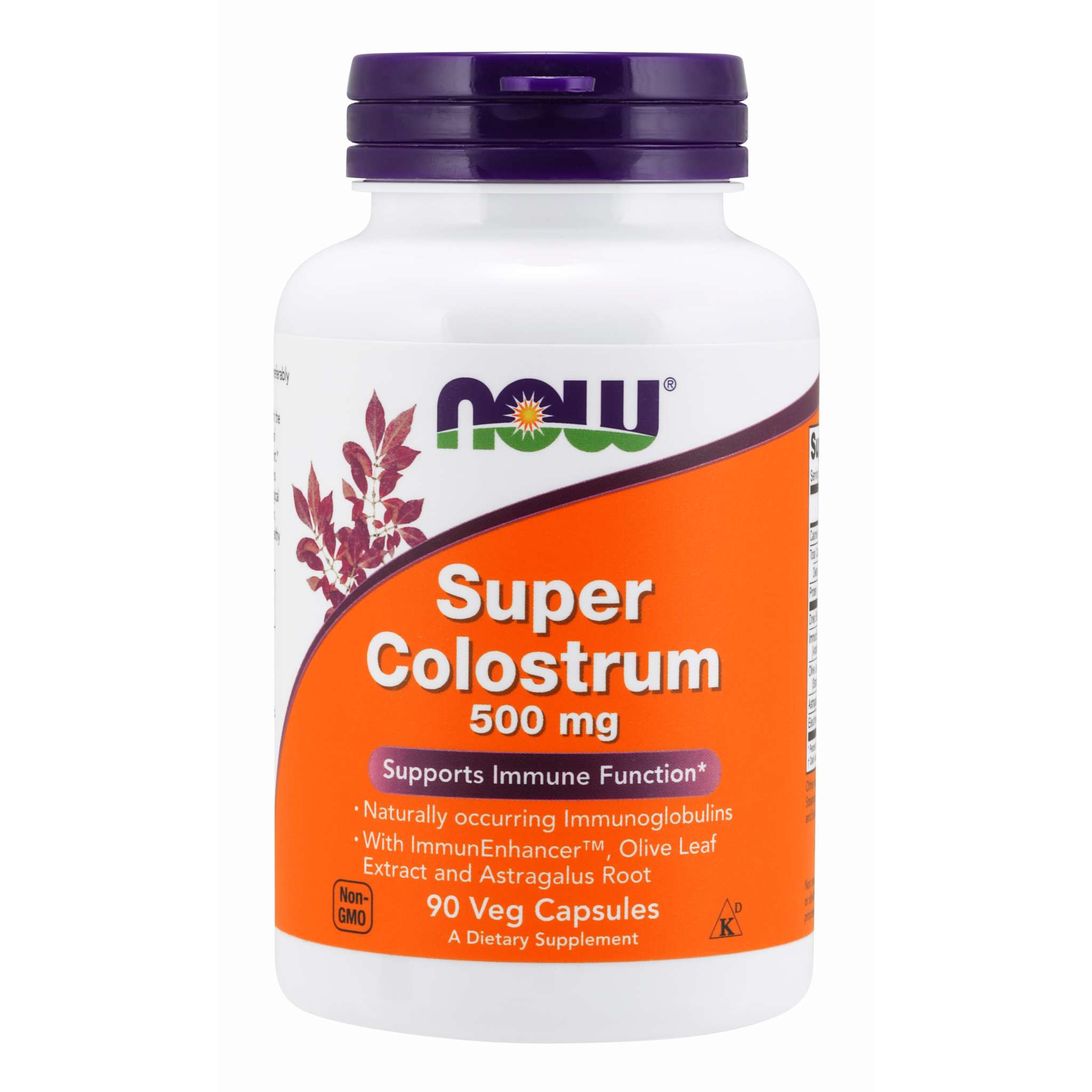 Now Foods - Colostrum Super + Olive Leaf