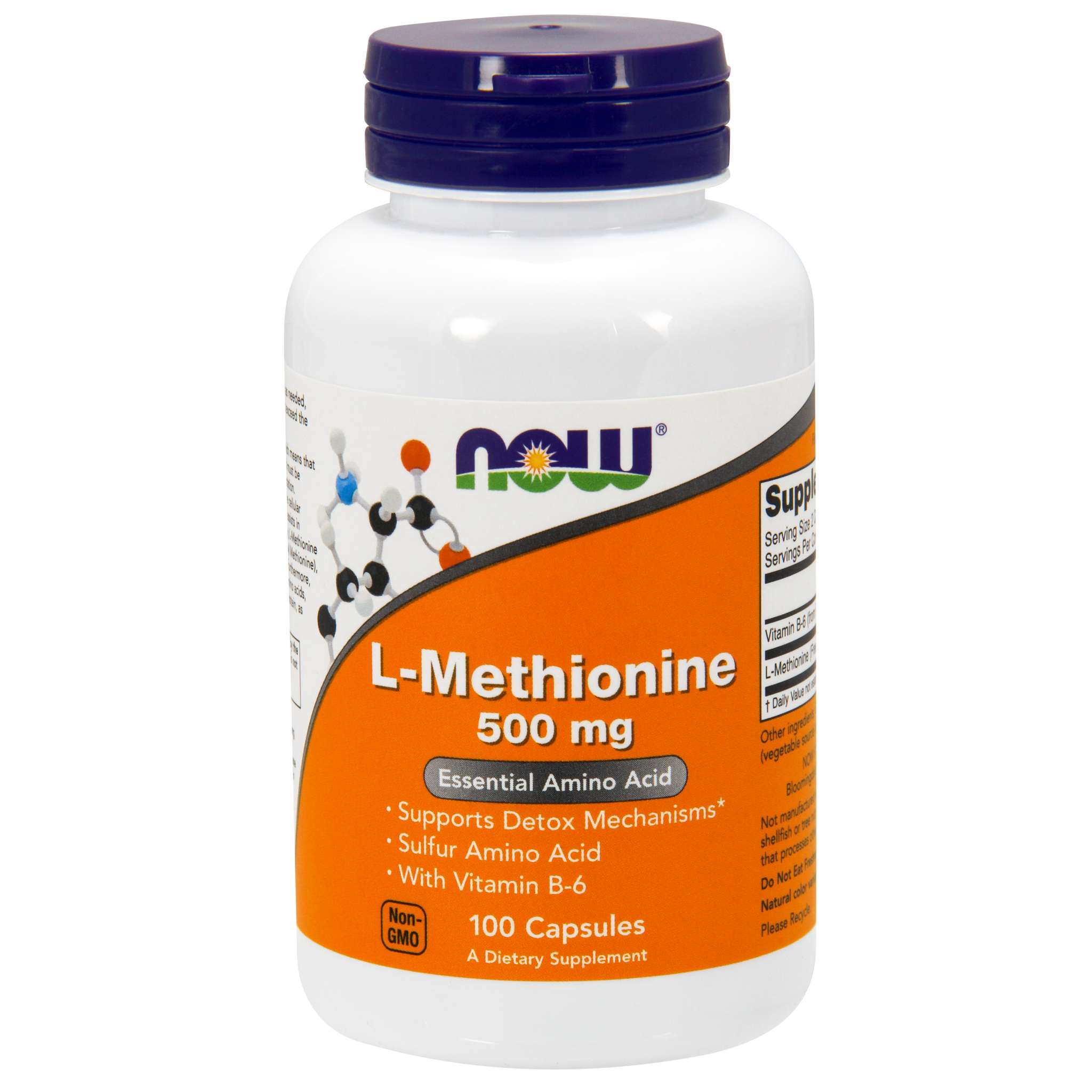 Now Foods - Methionine 500 mg W/B6