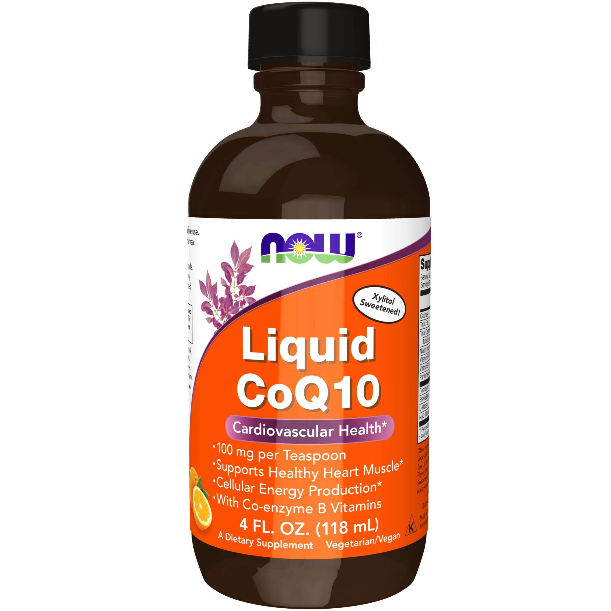 Now Foods - Coq10 liq 100 mg Orange