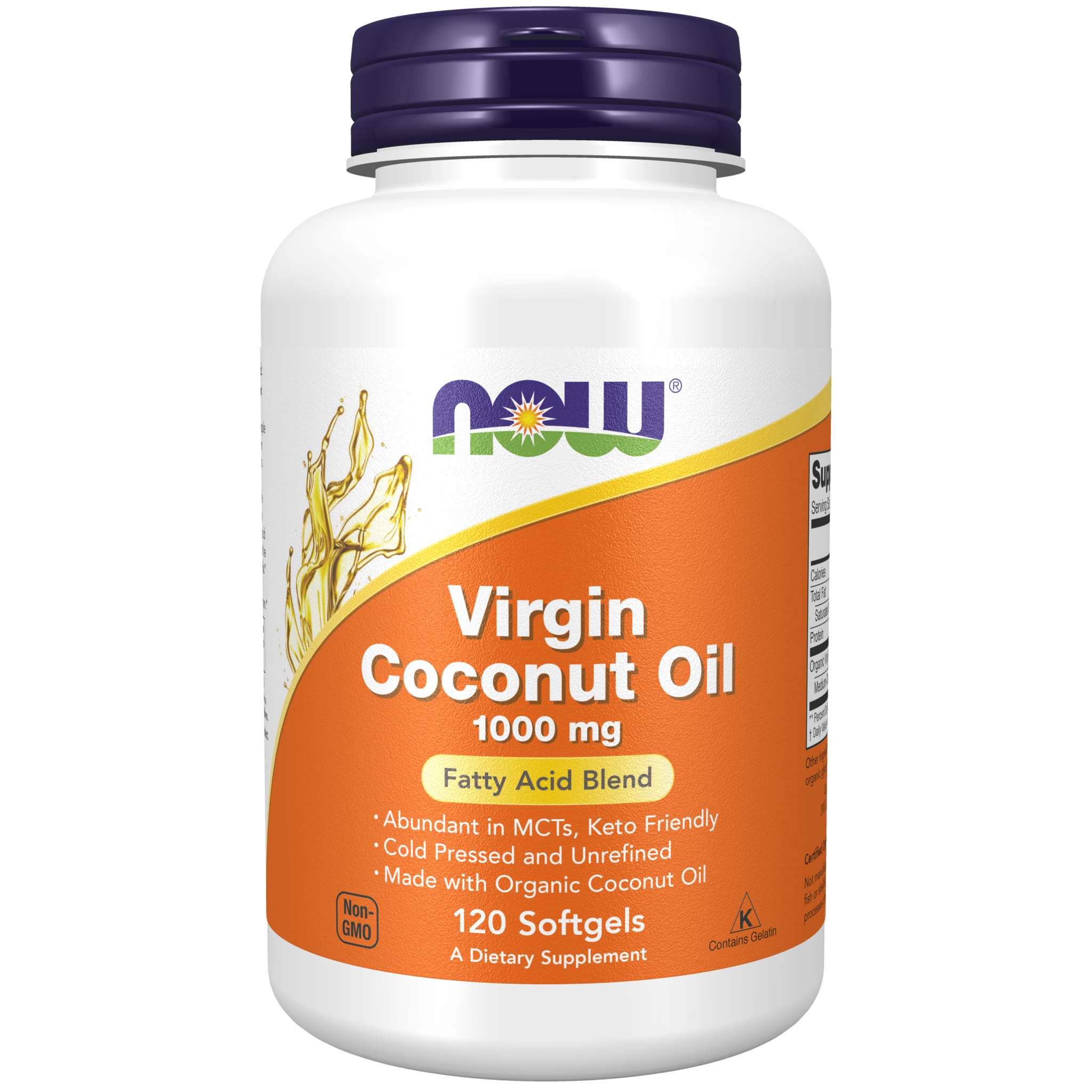 Now Foods - Coconut Oil 1000 mg