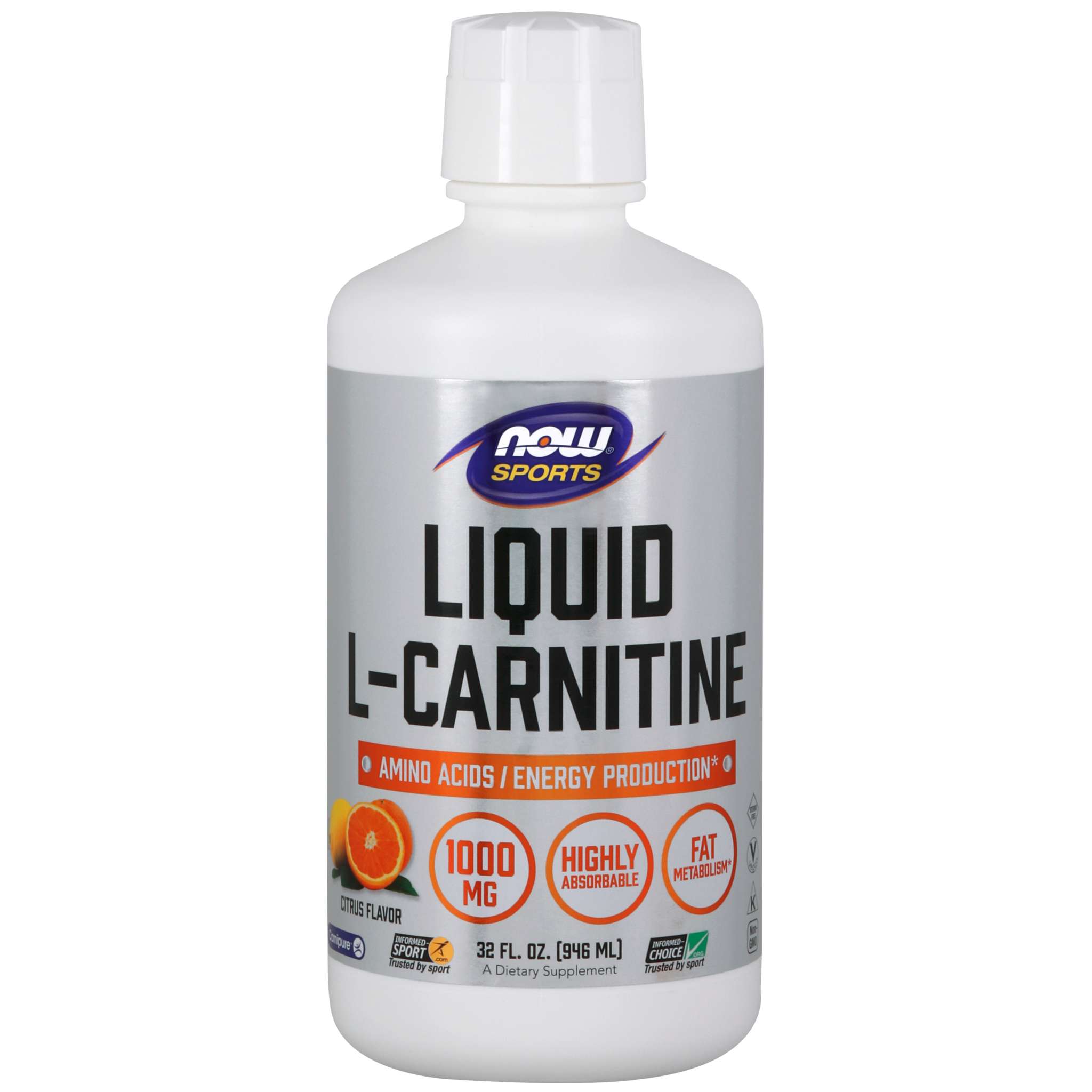Now Foods - Carnitine liq 1000 mg Citrus