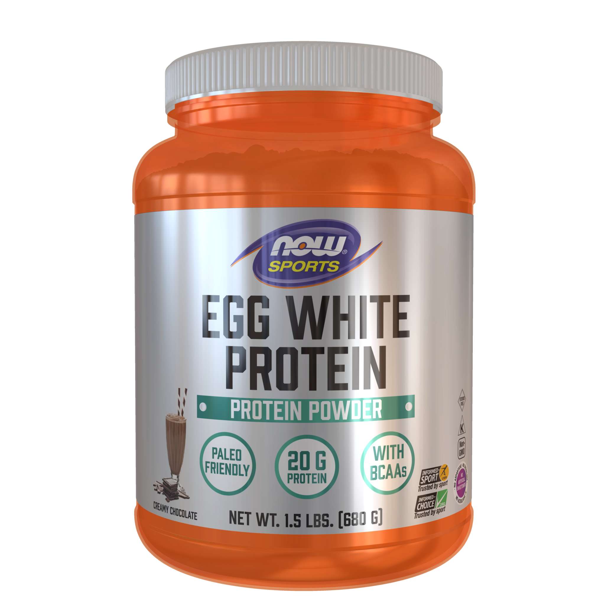 Now Foods - Egg White Protein Choc Instant