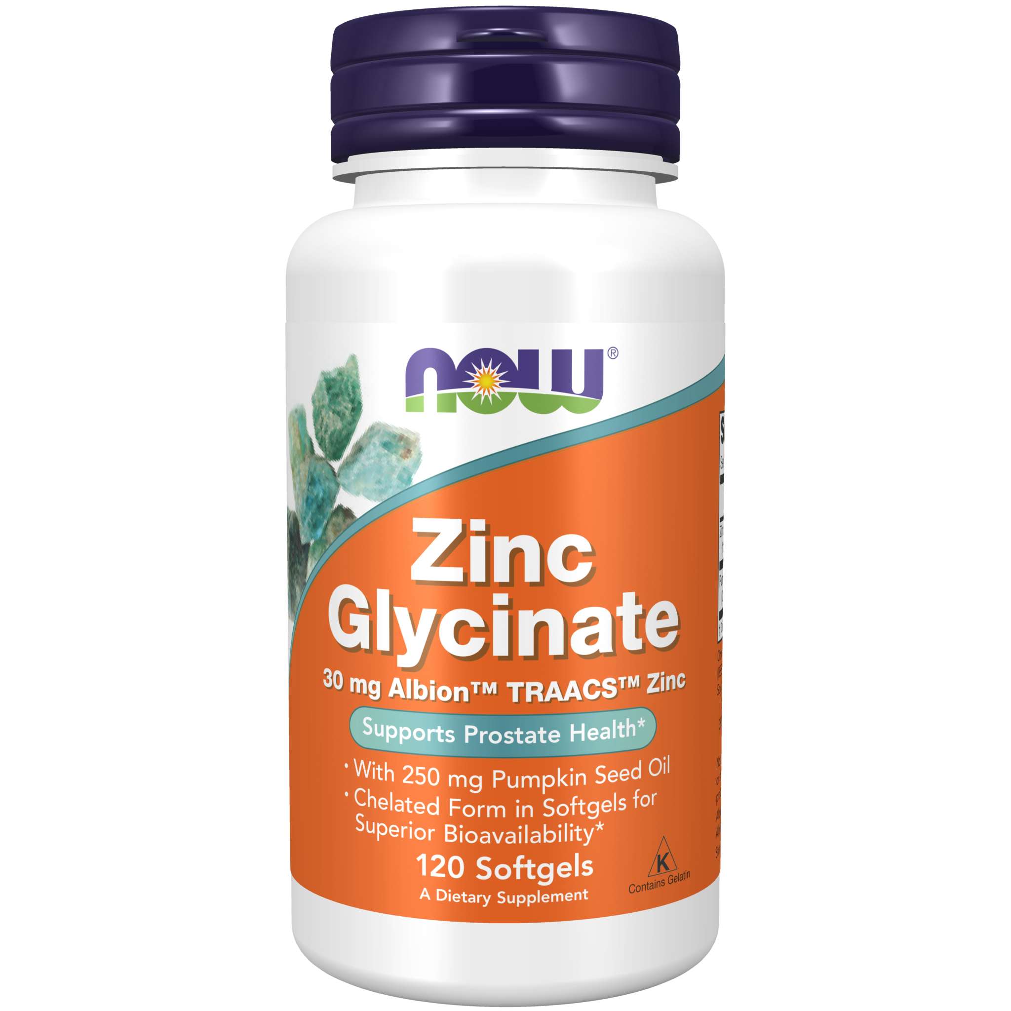 Now Foods - Zinc Glycnate 30 mg