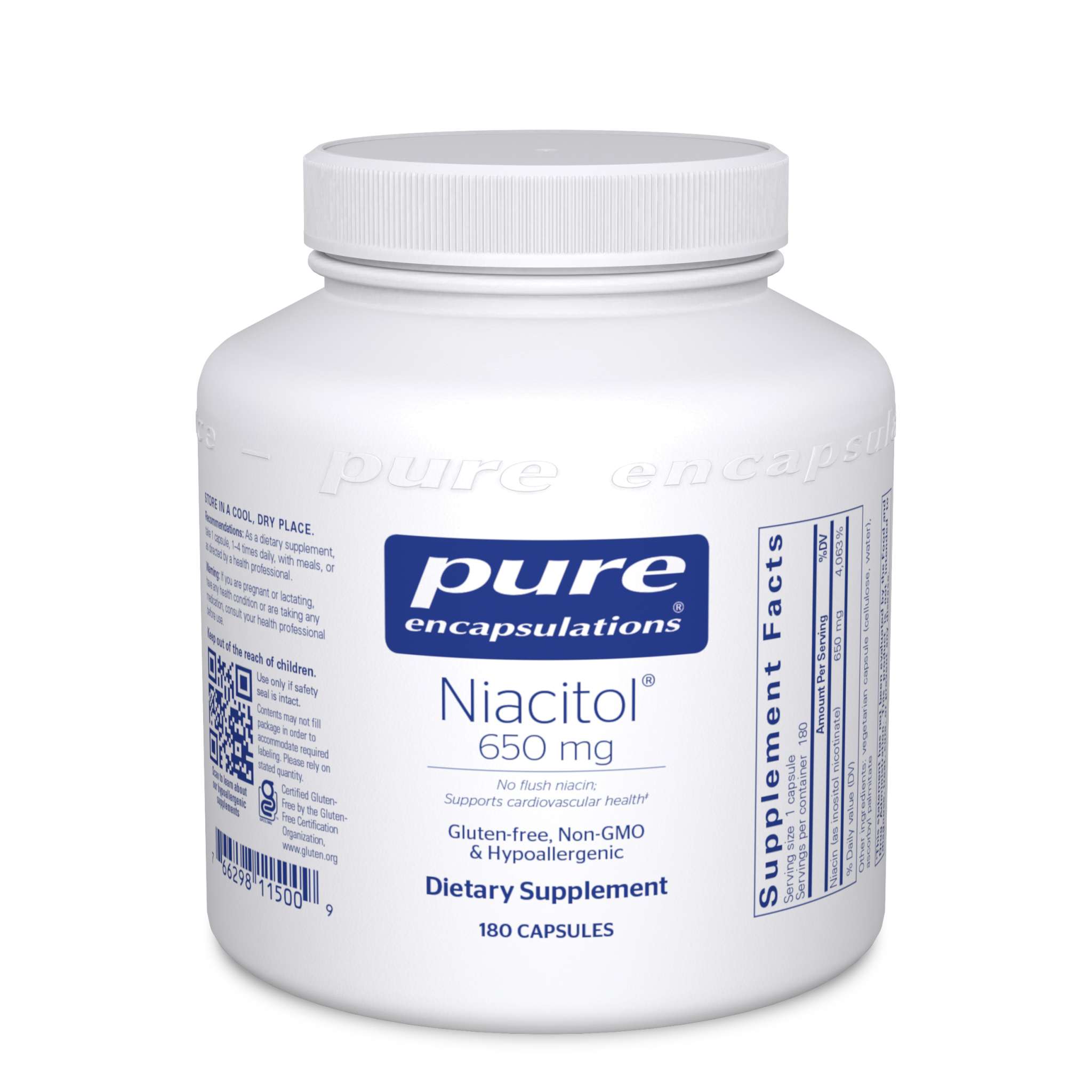 Pure Encapsulations - Niacitol 650 mg (No Flus Niac)