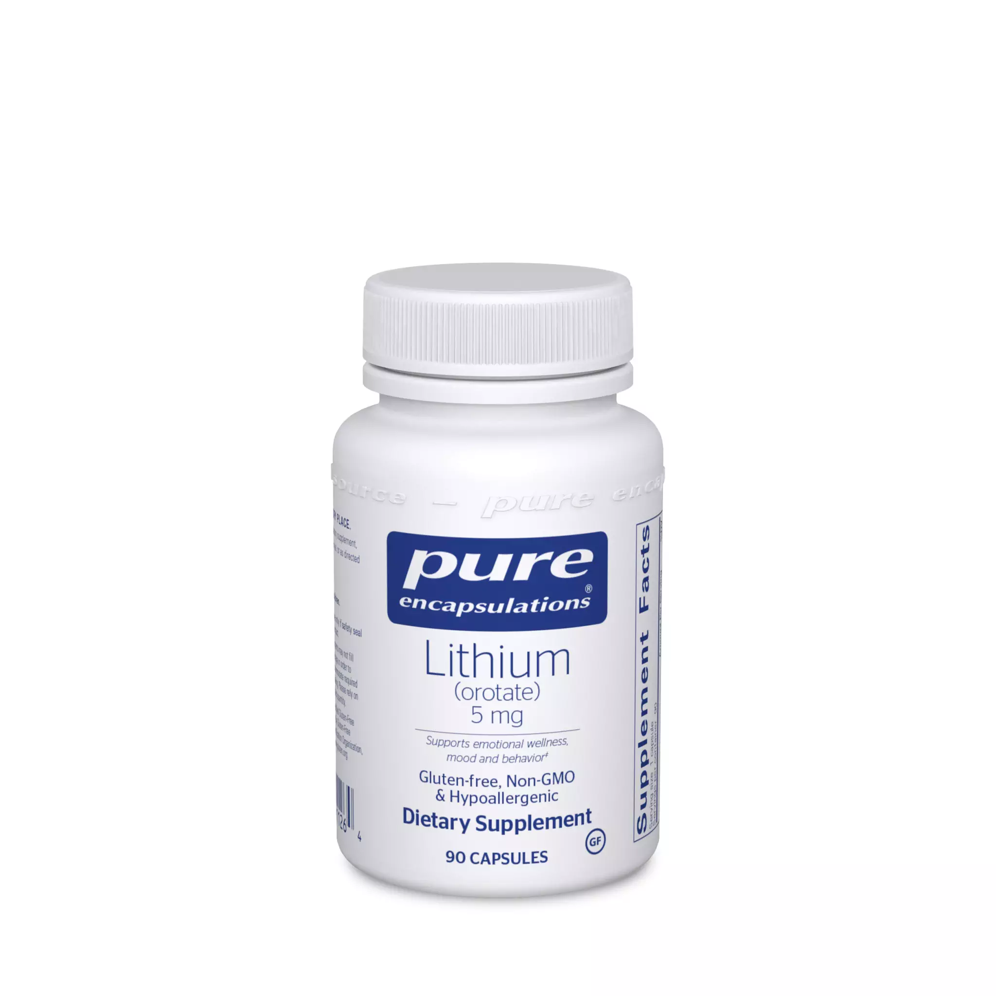 Pure Encapsulations - Lithium Orotate 5 mg