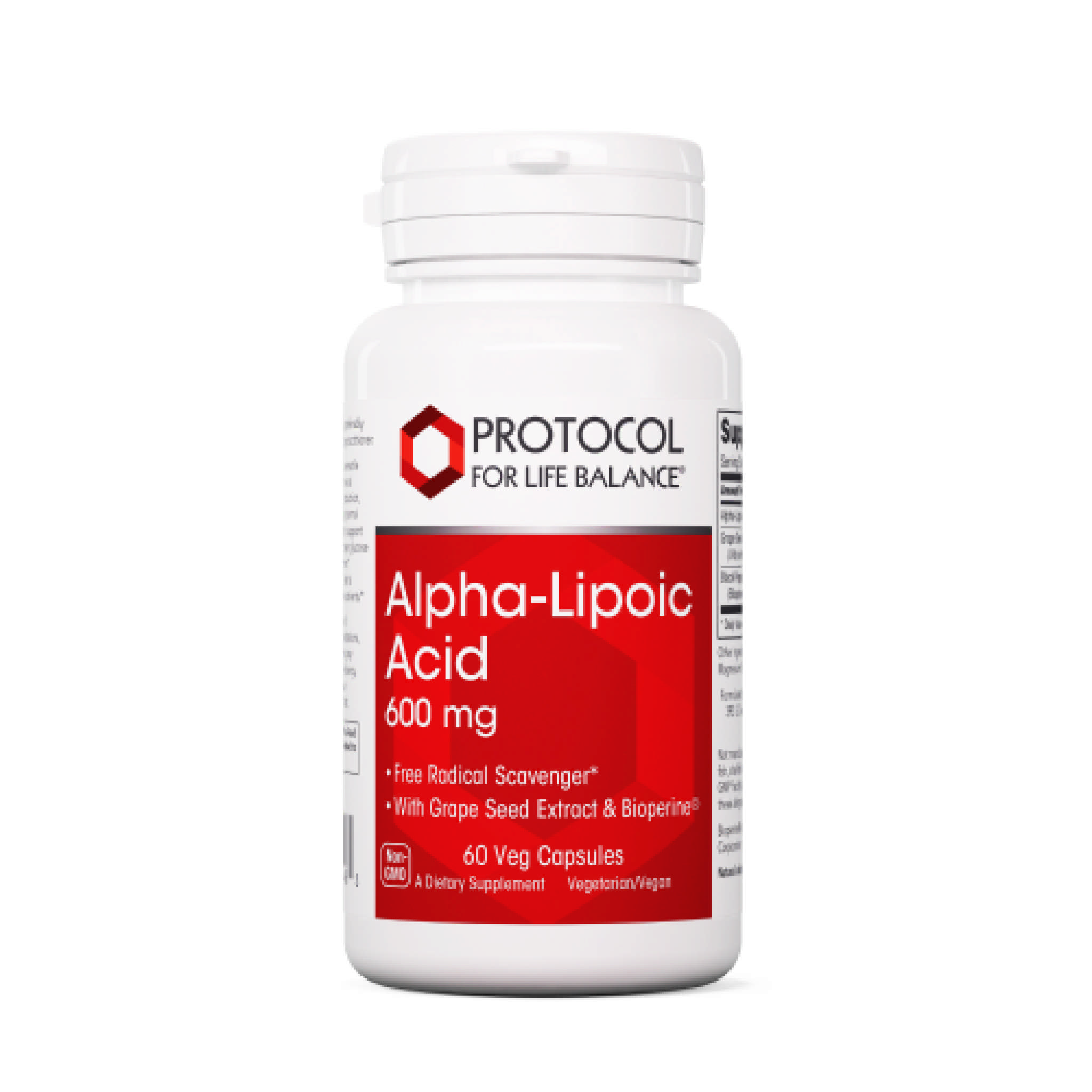 Protocol For Life Balance - Lipoic Acid 600 mg vCap Alpha