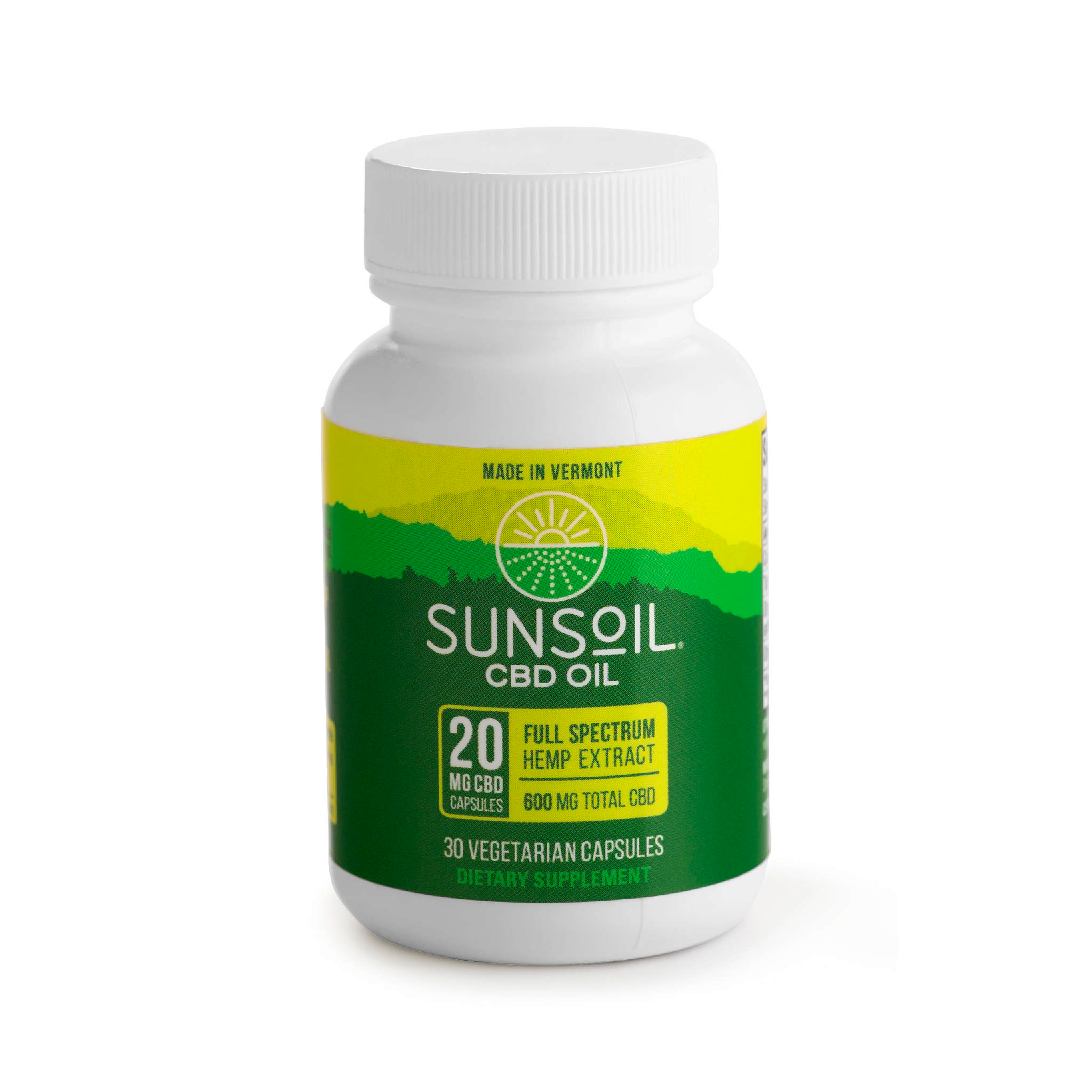 Sunsoil CBD Oil - Cbd 20 mg cap vCap