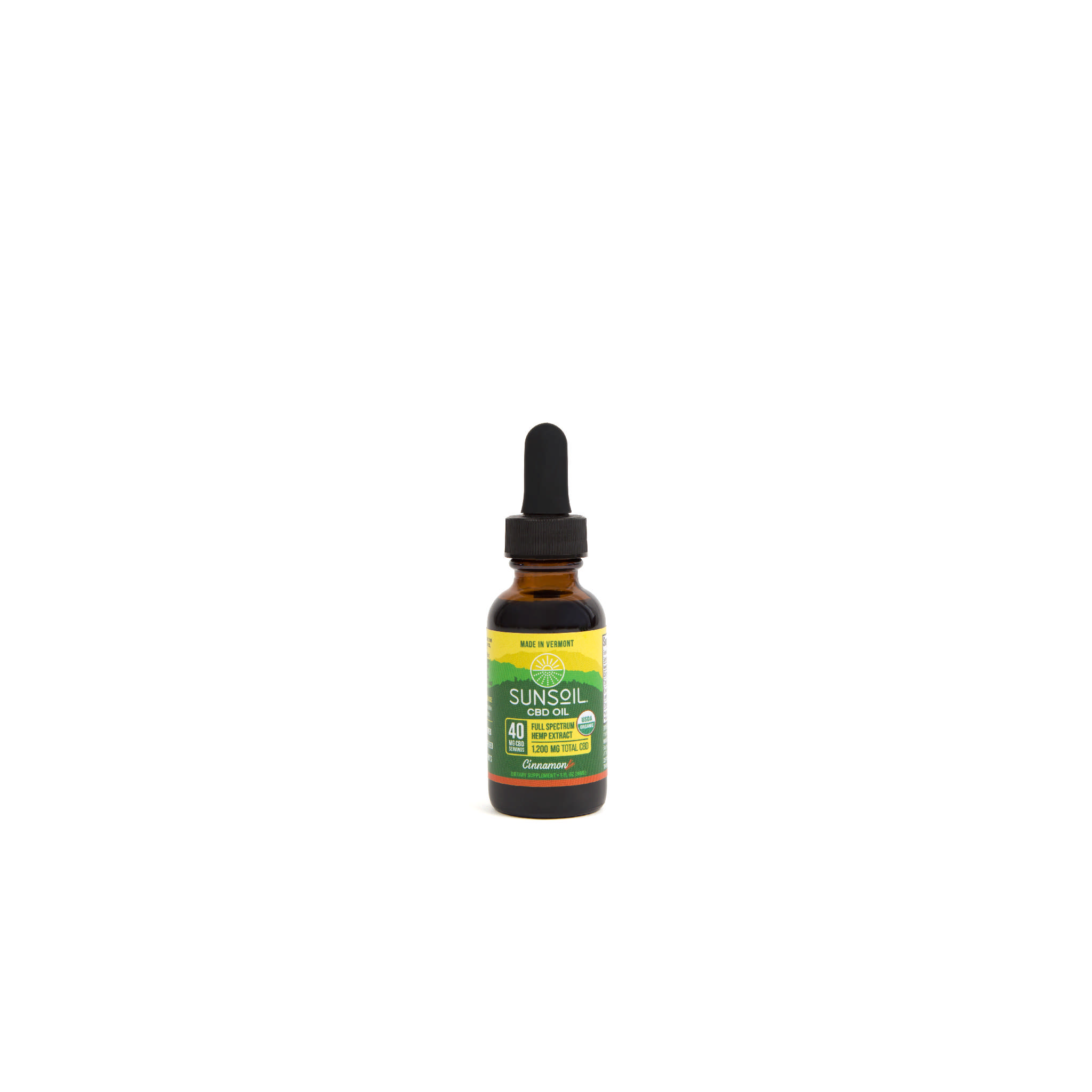 Sunsoil Cbd Oil - Cbd Oil 40 mg Cinnamon
