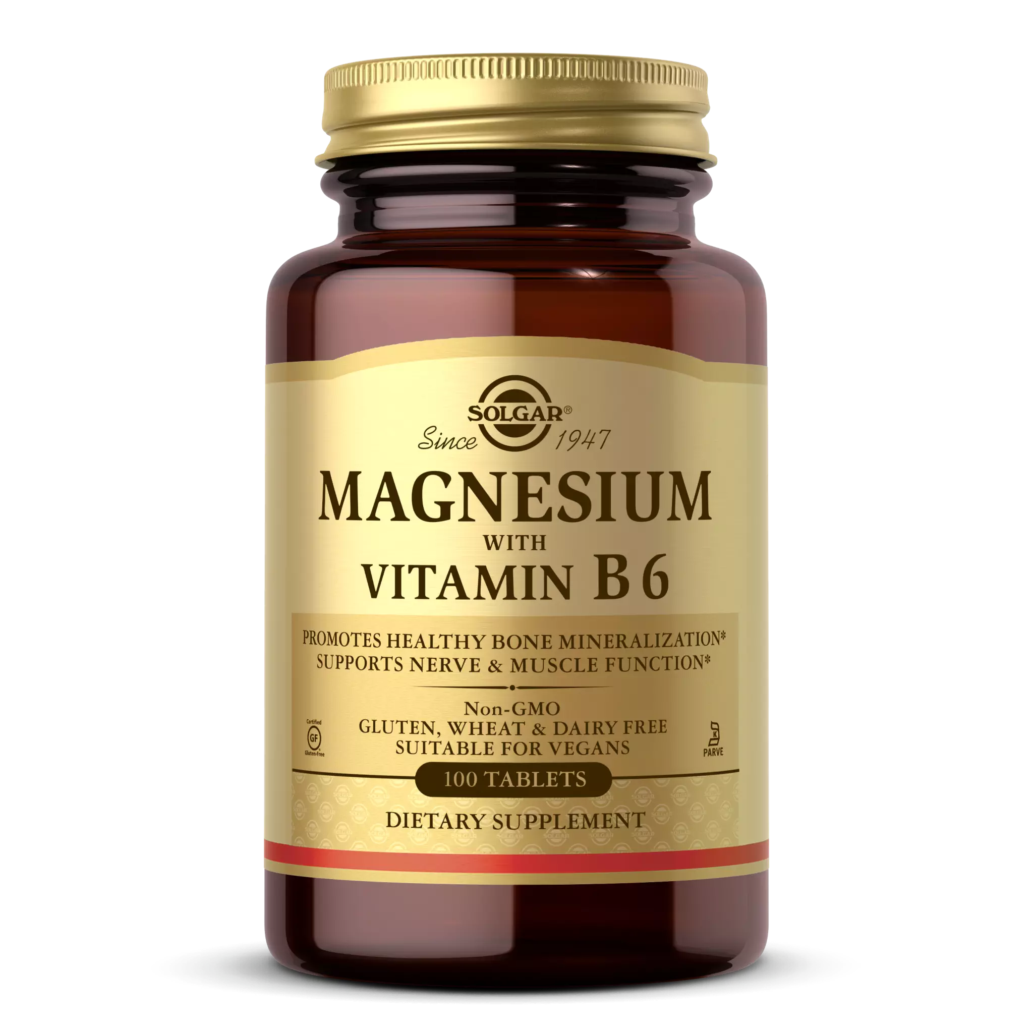 Solgar - Magnesium W/B-6 tab 133/8.5
