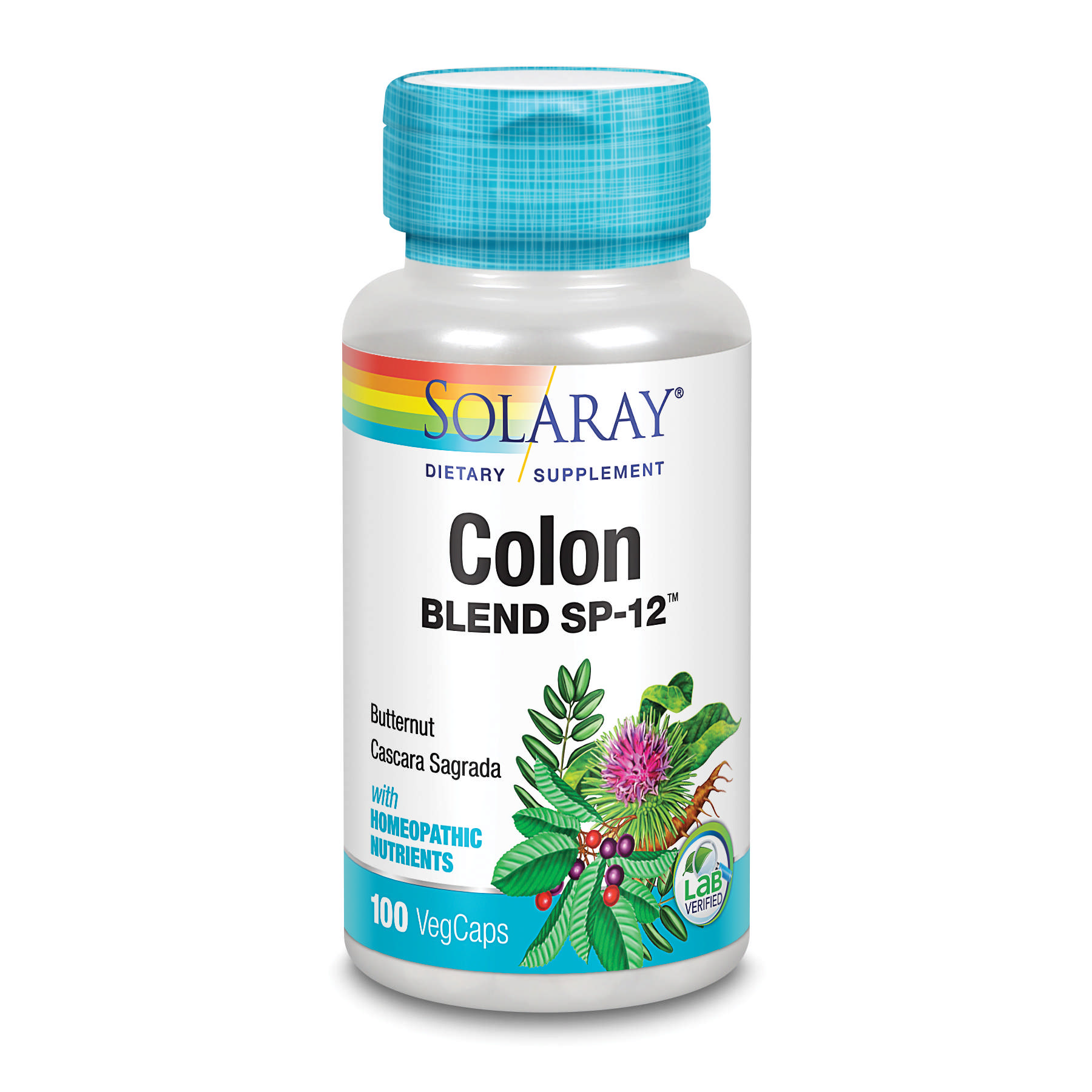 Solaray - Colon Blend Buttrnut/Cascara S