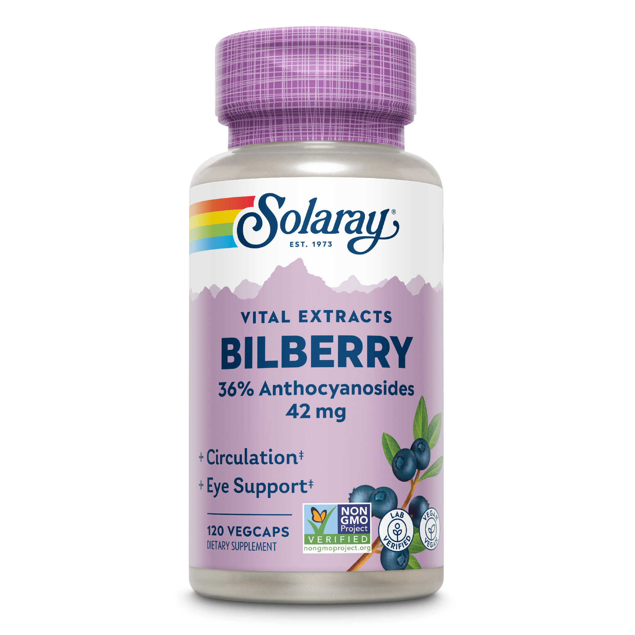 Solaray - Bilberry Extract 42 mg