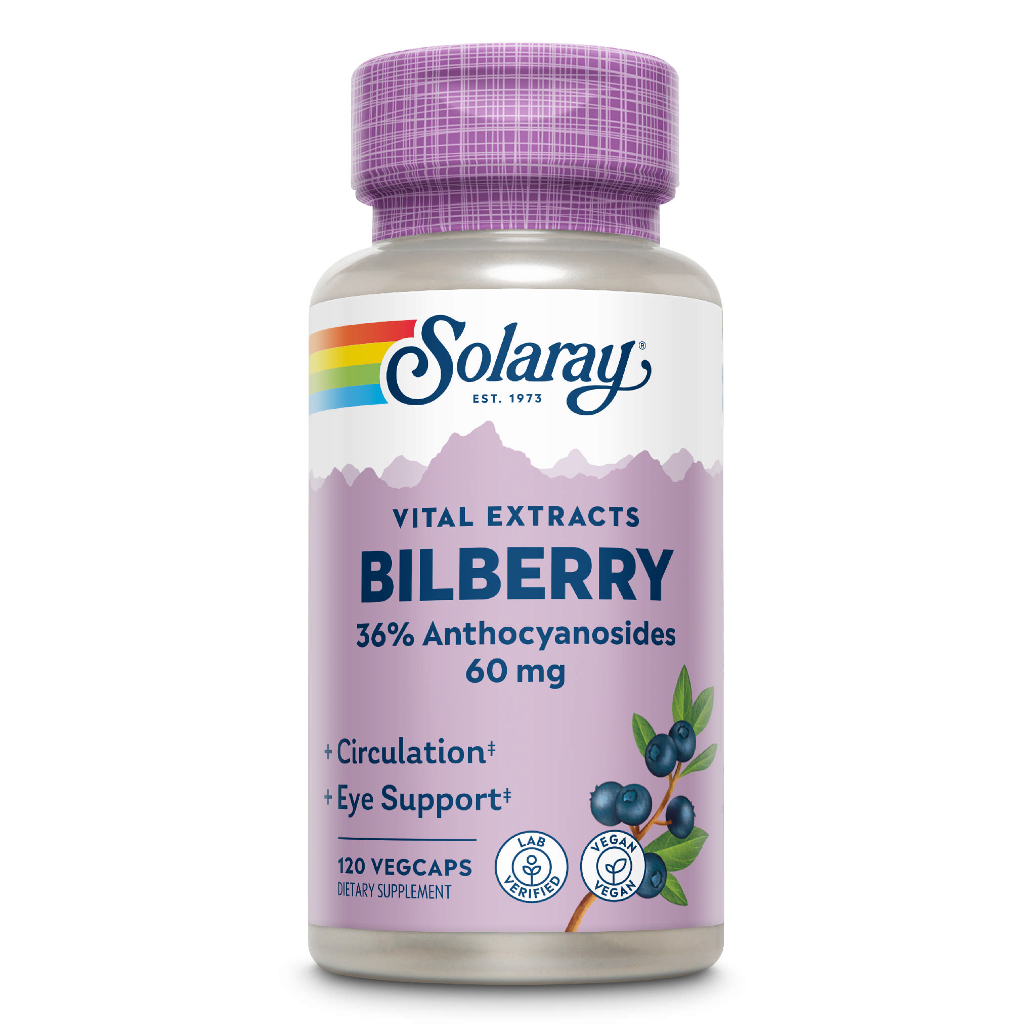 Solaray - Bilberry Ext 60 mg