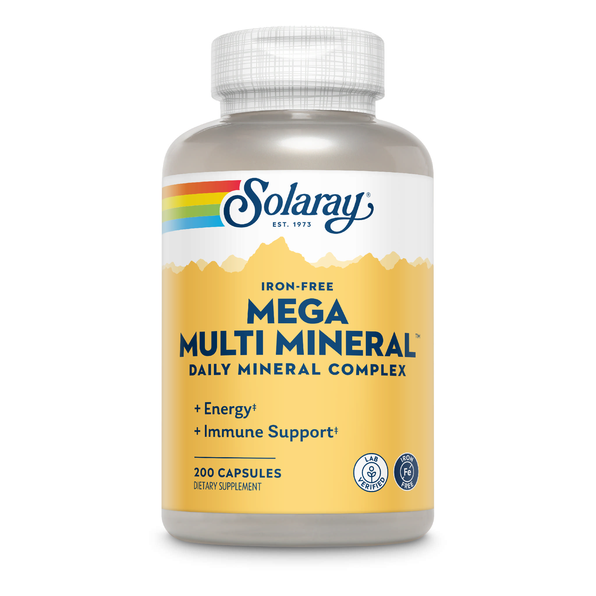 Solaray - Multi Mineral Mega Iron Free
