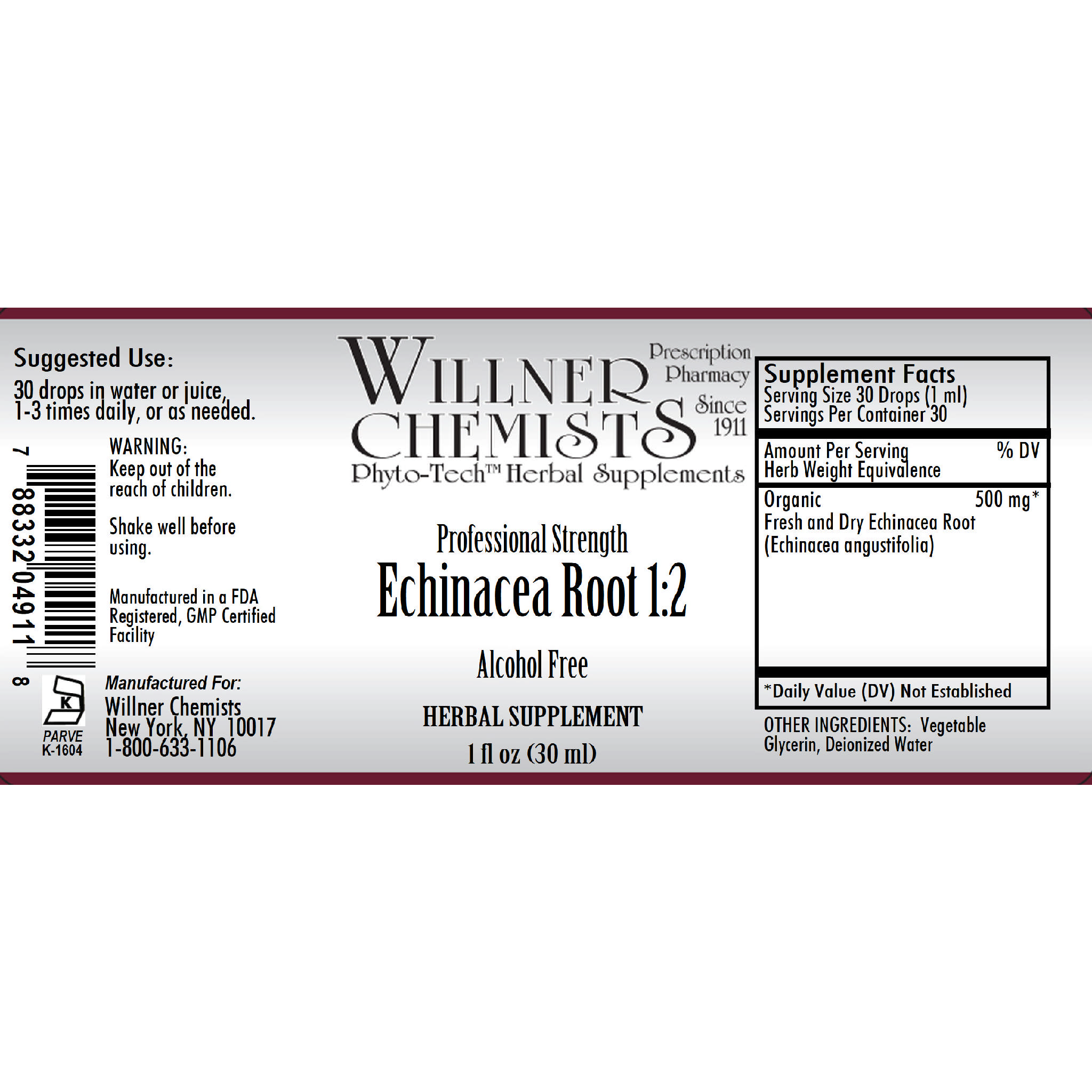 Willner Phyto Tech - Echinacea Root 1:2 Af