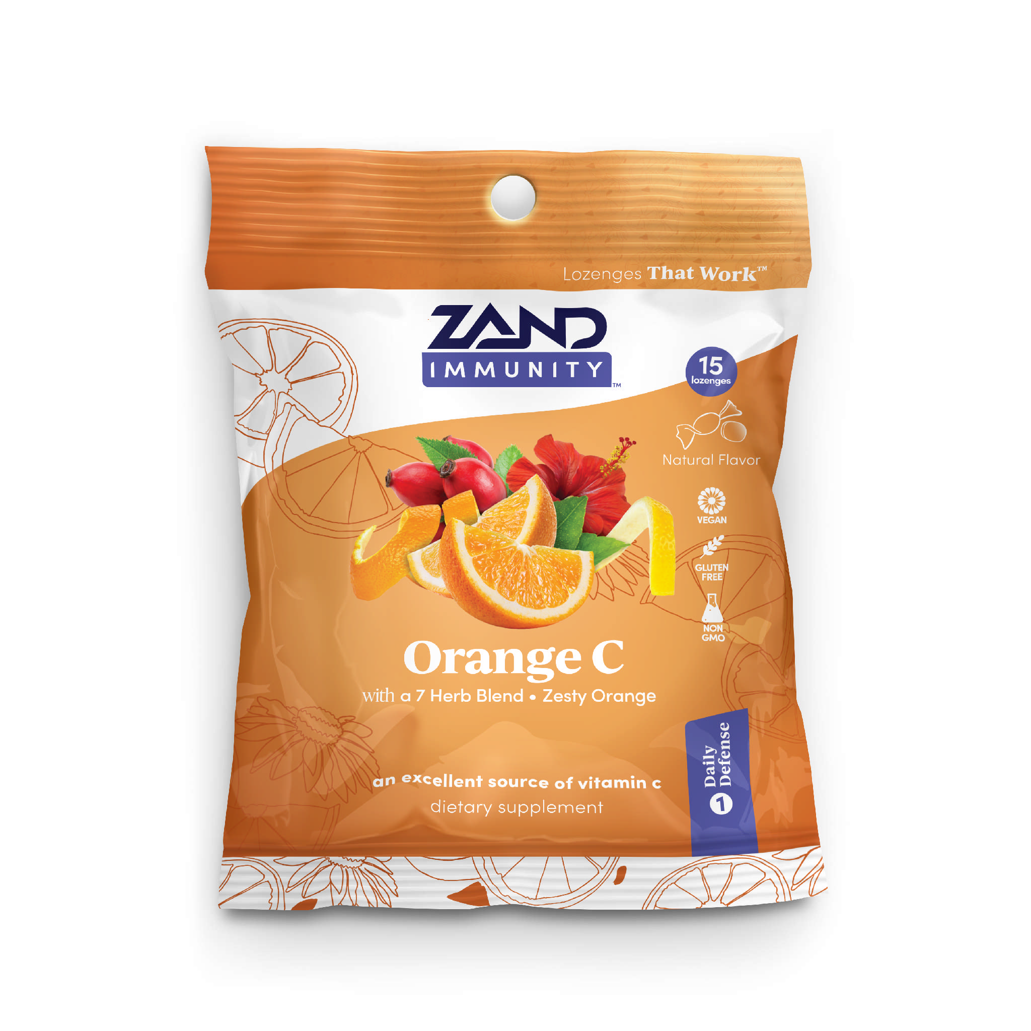 Zand Herbal Formulas - Herbal Lozenges C Orange
